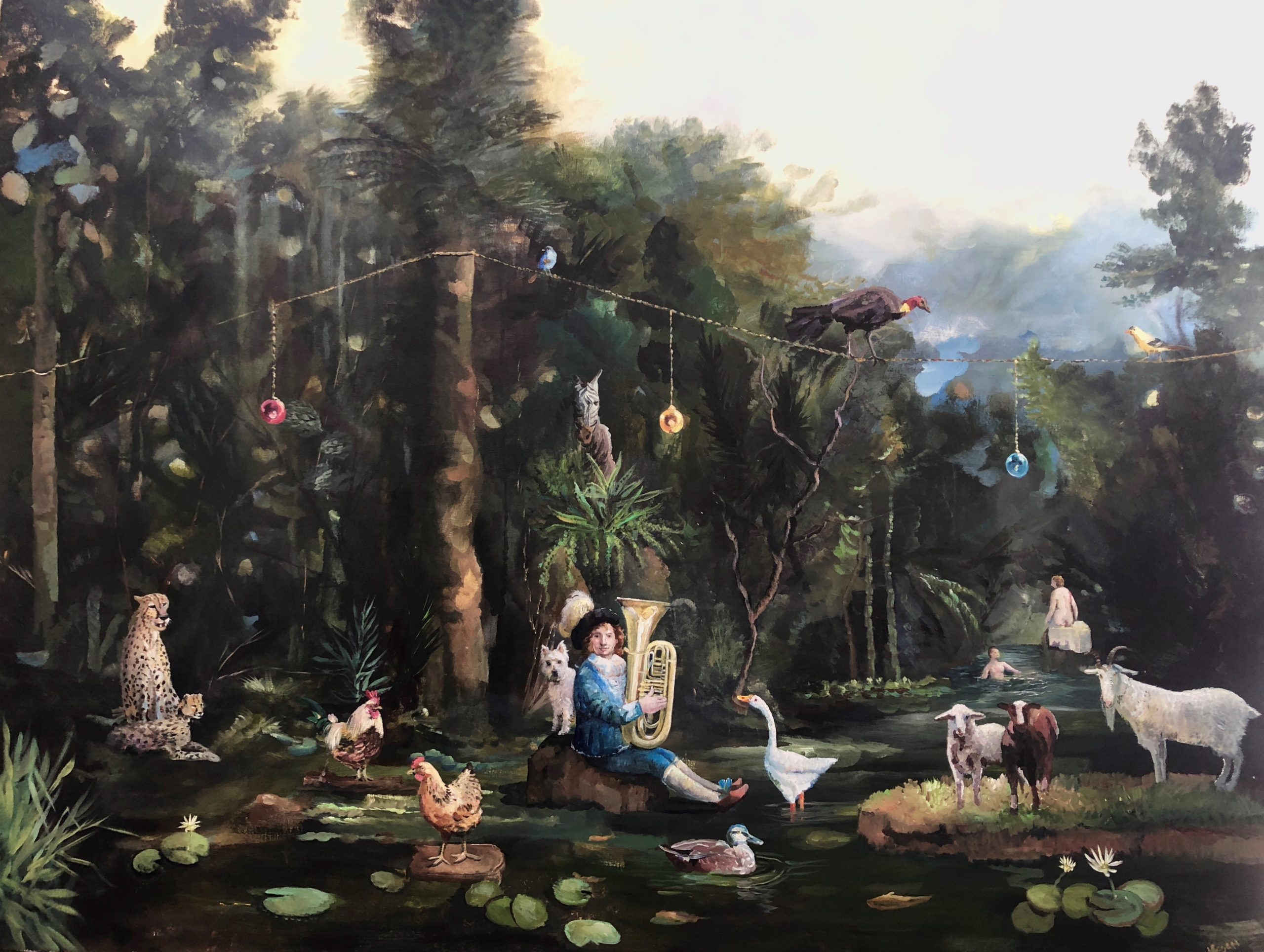 Melissa Egan 'Paradise Lost', oil on linen, 160 x 200 cm Master