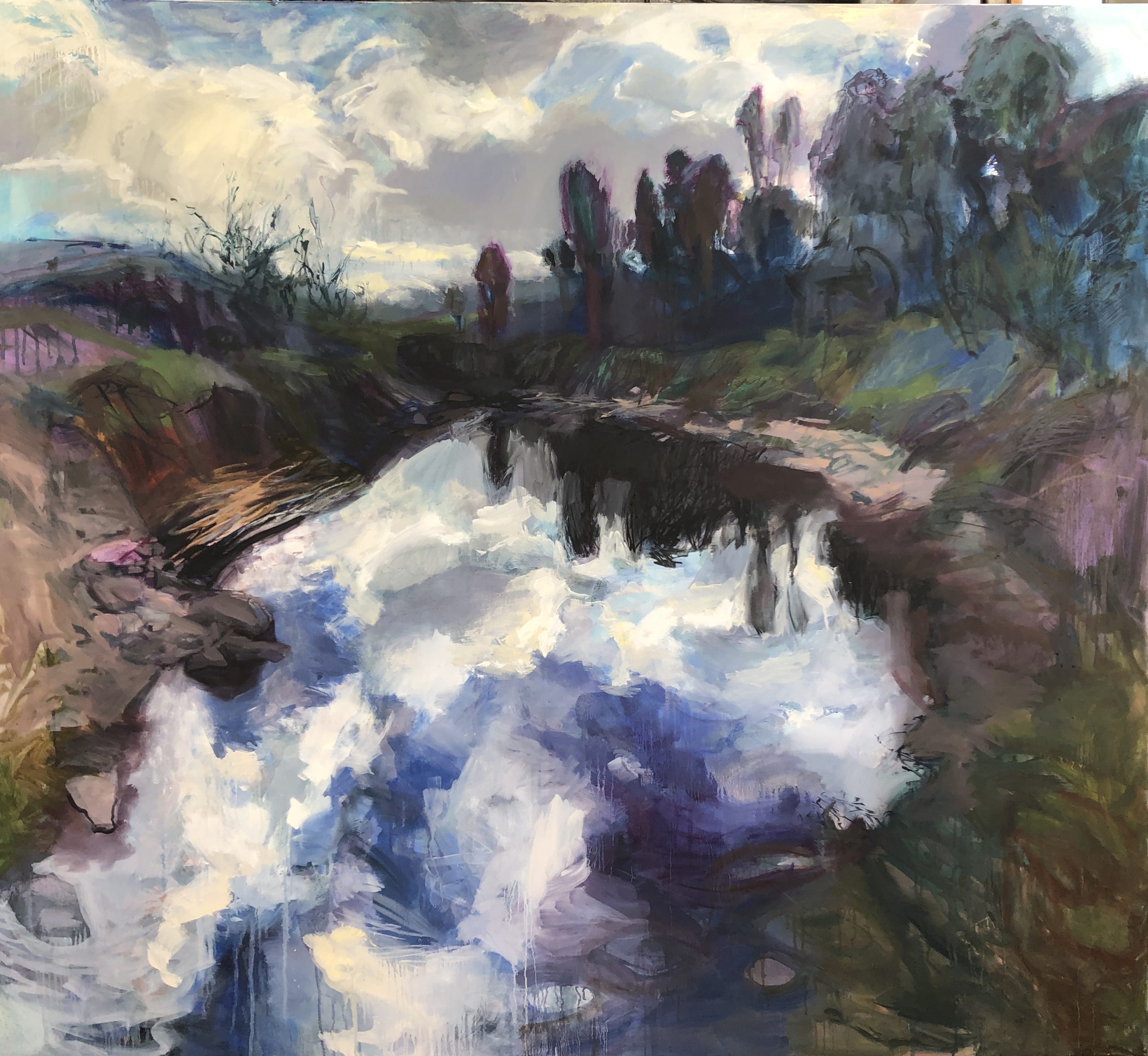 McInnis_Cloudy Day, Whiskers Creek_Oil on Canvas_152x168cm_master