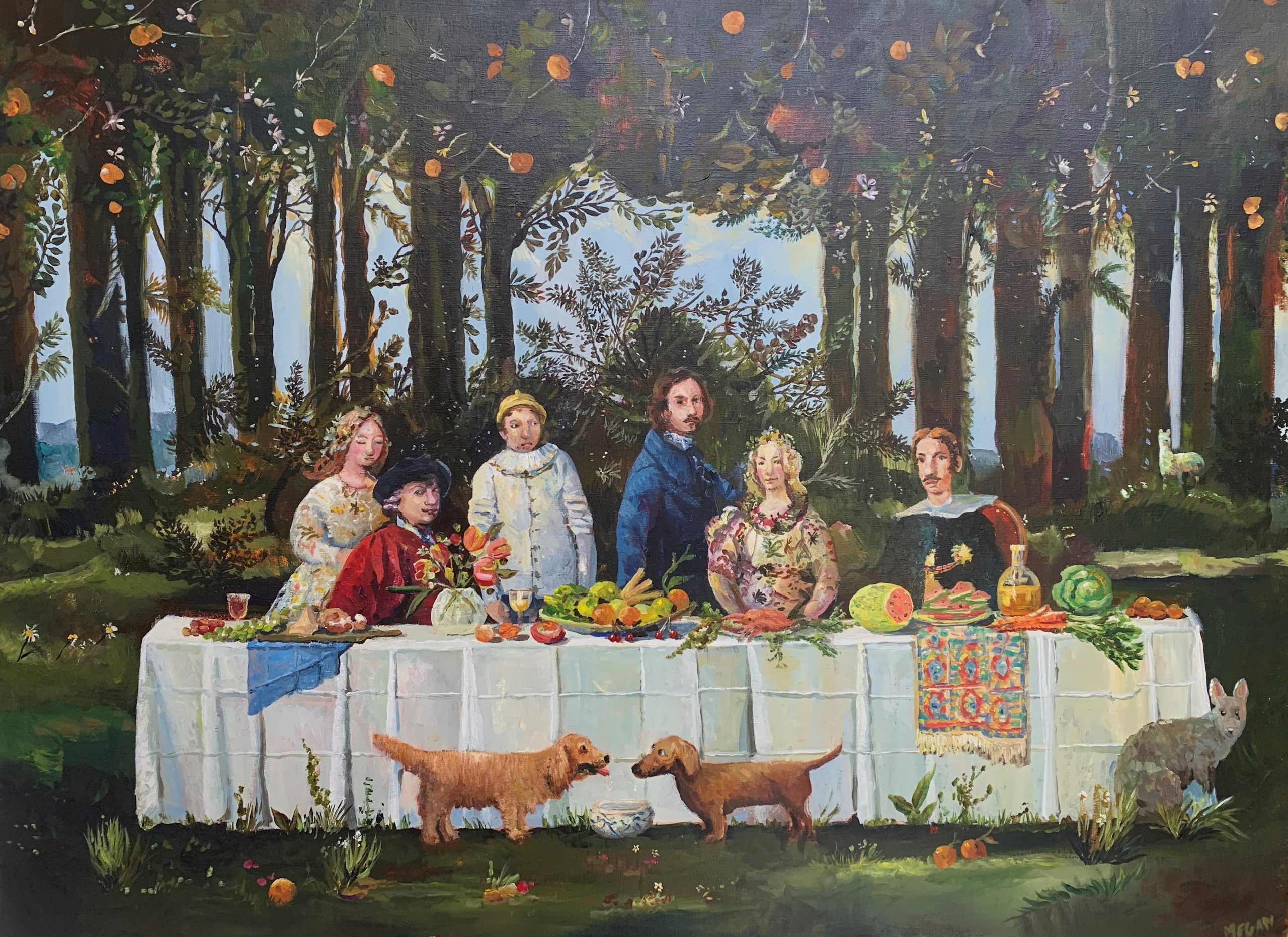 Melissa Egan_Botticellis Garden_oil and acrylic on canvas_92 x 122cm