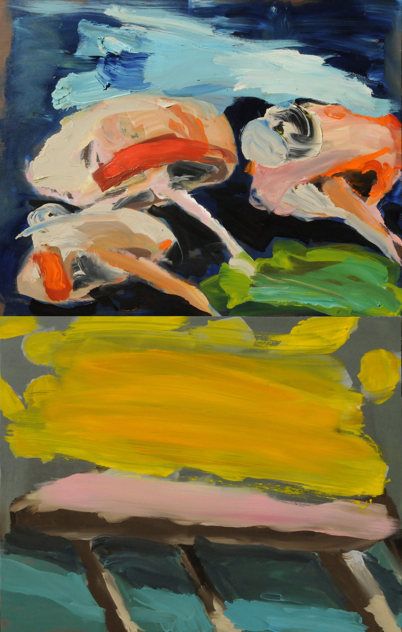 Carroll_The mushrooms preferred the view from the table - Diptych -Oil on board -81.5 x51cm_master