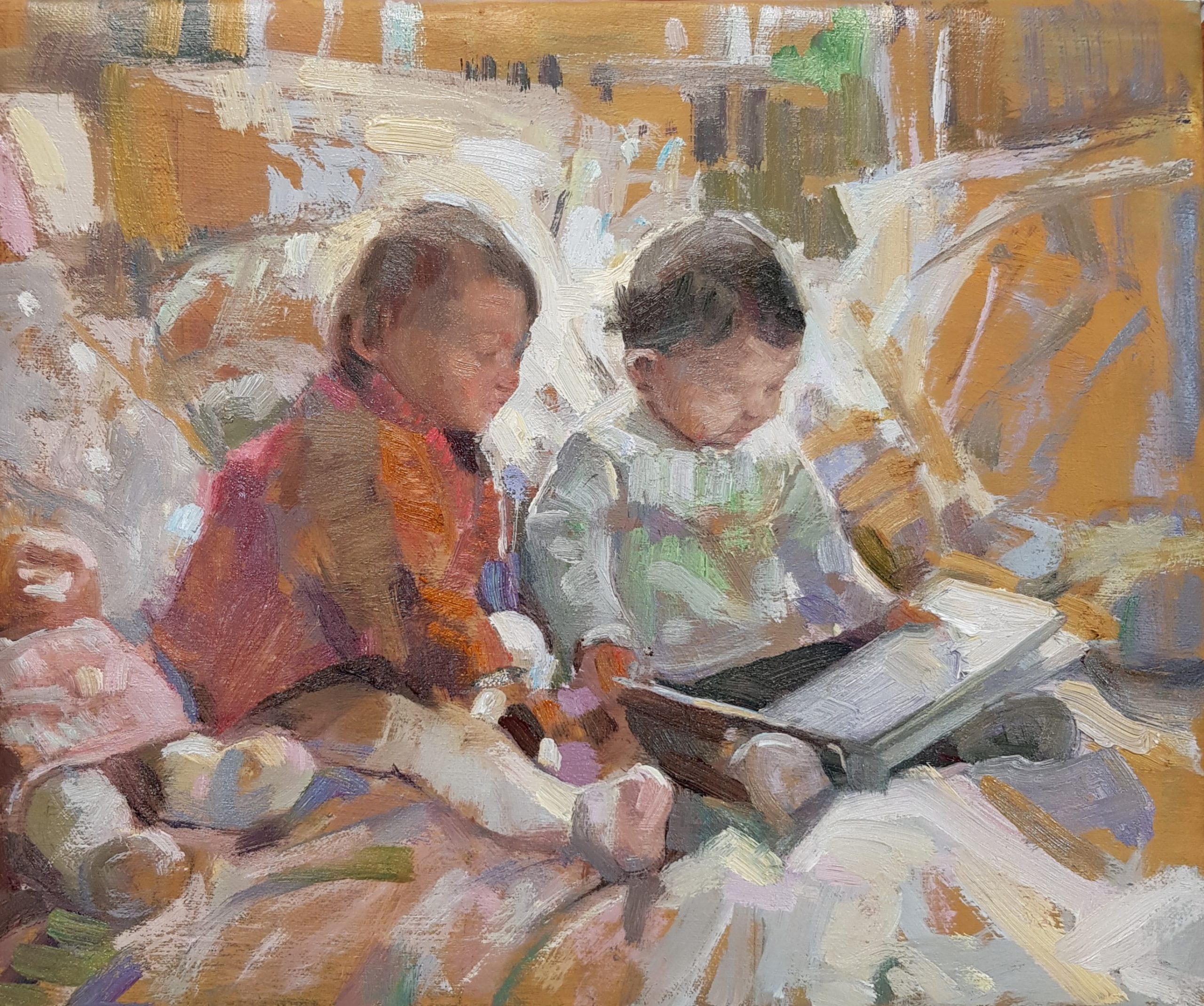 Cyrulla_Sisters_oil on linen_26 x 30cm_master_0