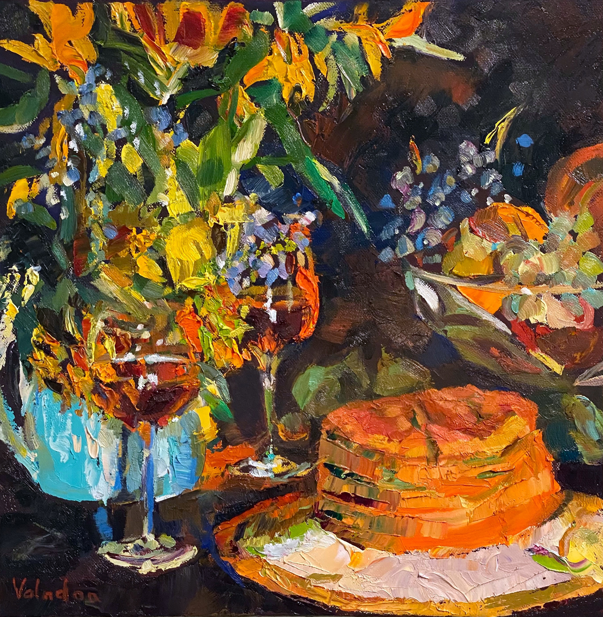 Valadon_The Orange Hat_oil on canvas_40 x 40cm_master