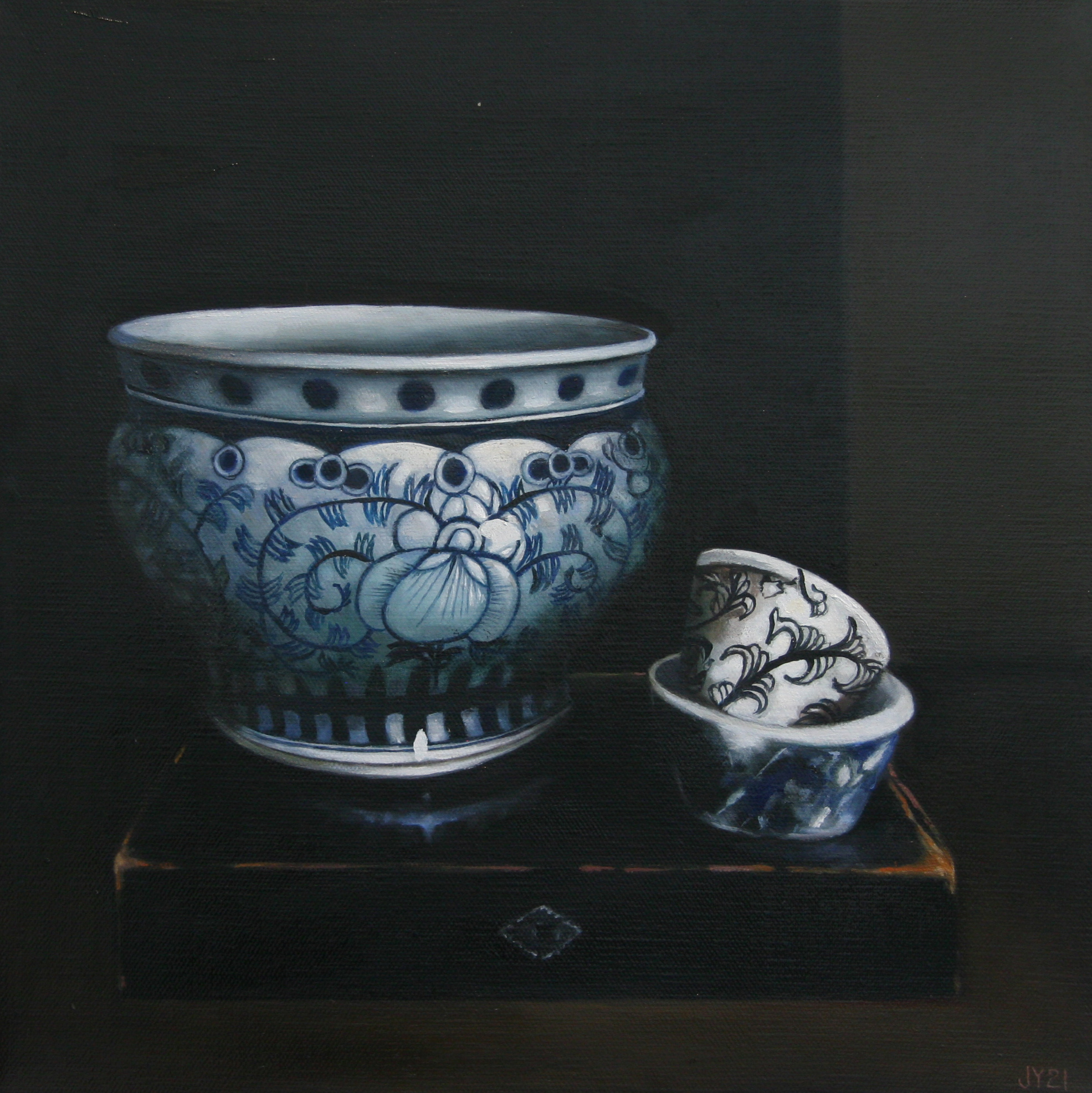 Young_Vessel Entwined No 1_oil on linen_40 x 40cm