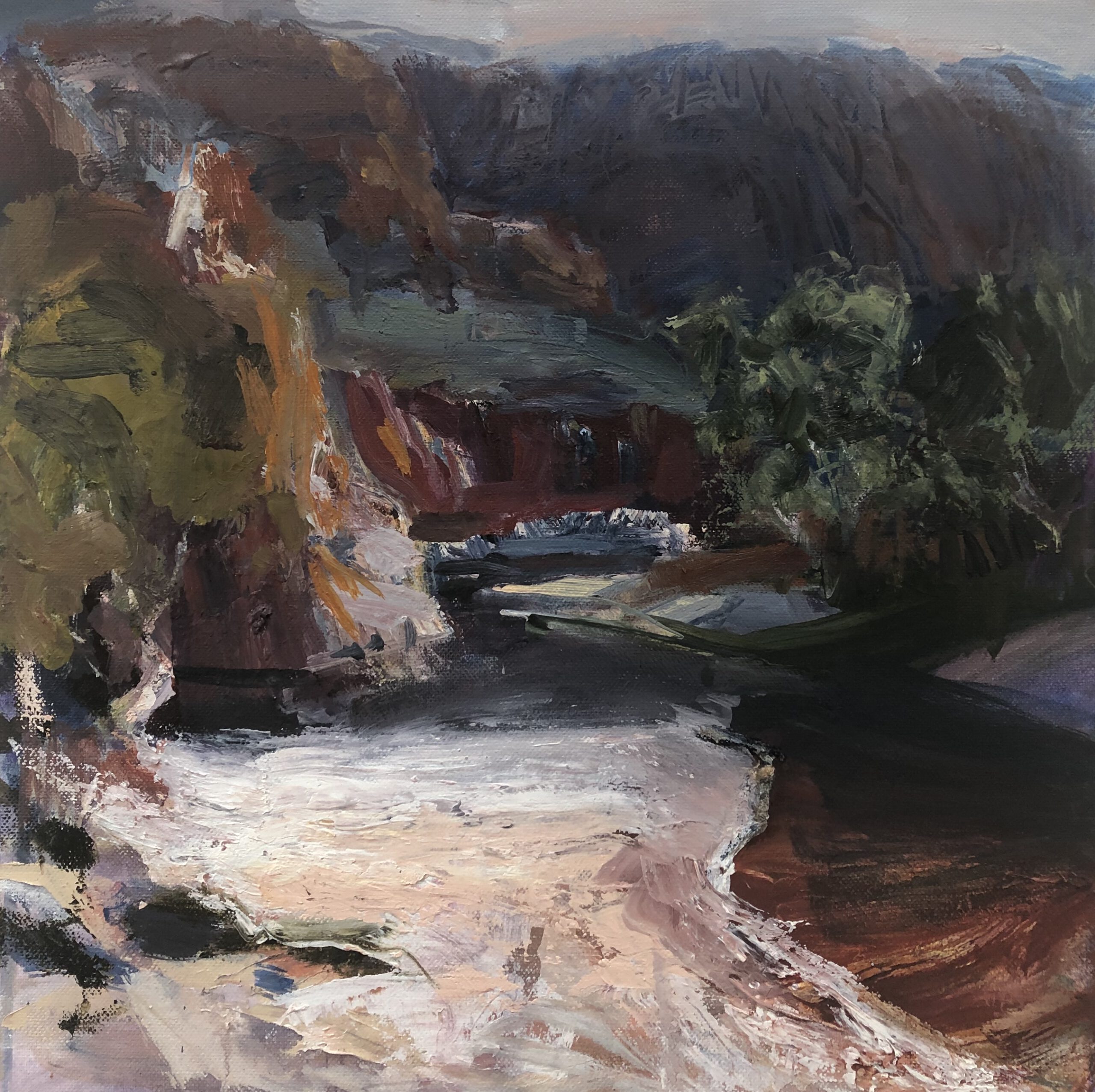 13 Ormiston, Oil on Canvas, 40x40cm, 2020