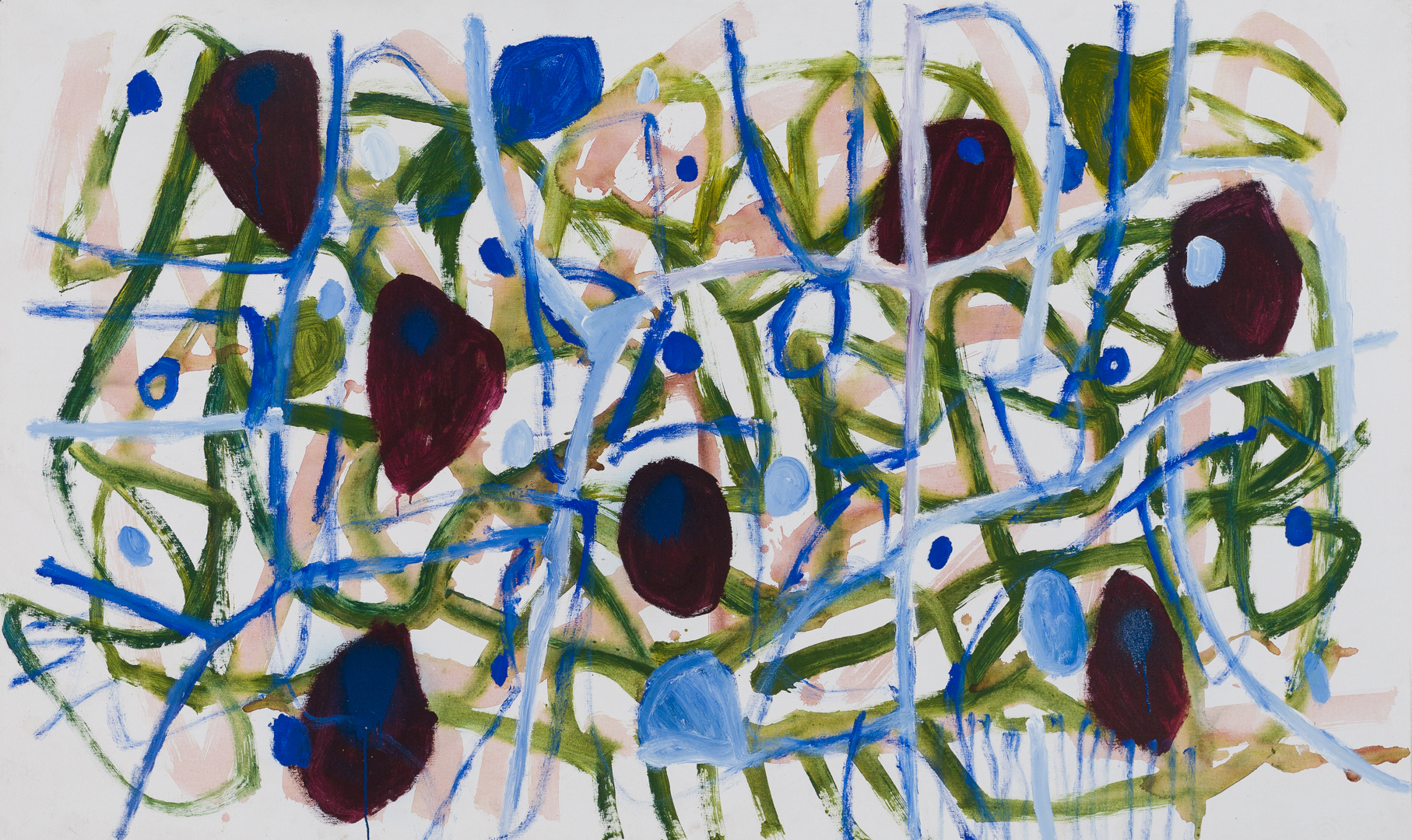 Poulet-Untitled (Rock Weed)_acrylic on canvas_120 x 200cm