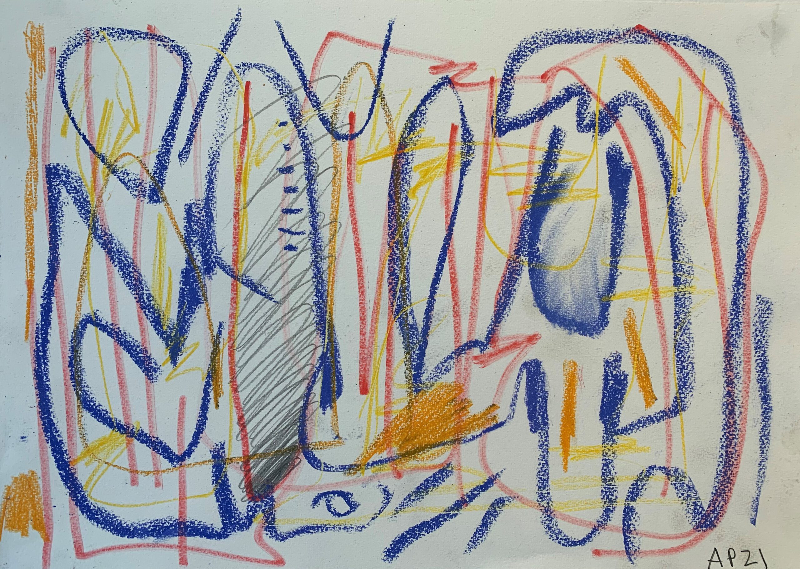 Poulet_Untitled 2 ( Walk )_pastel and graphite on paper_30 x 42cm (3)
