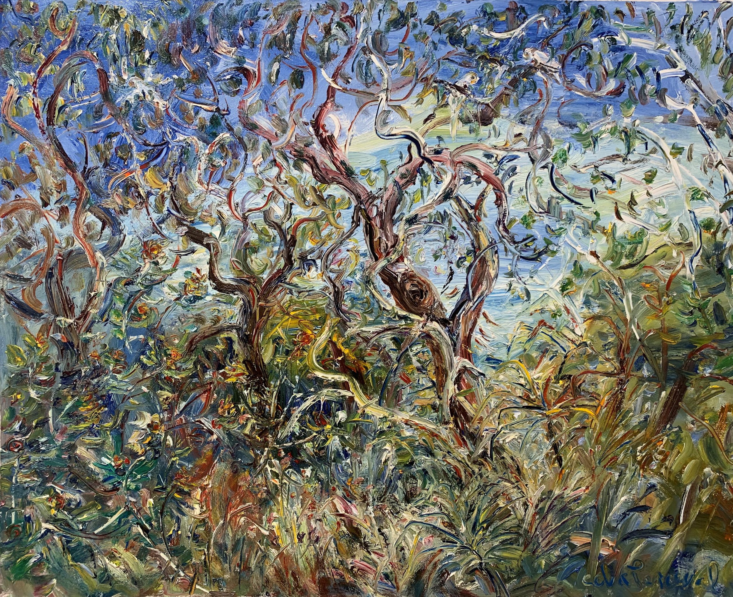 Perceval-Wild Coastal Bush-oil on canvas-80 x 99cm-master