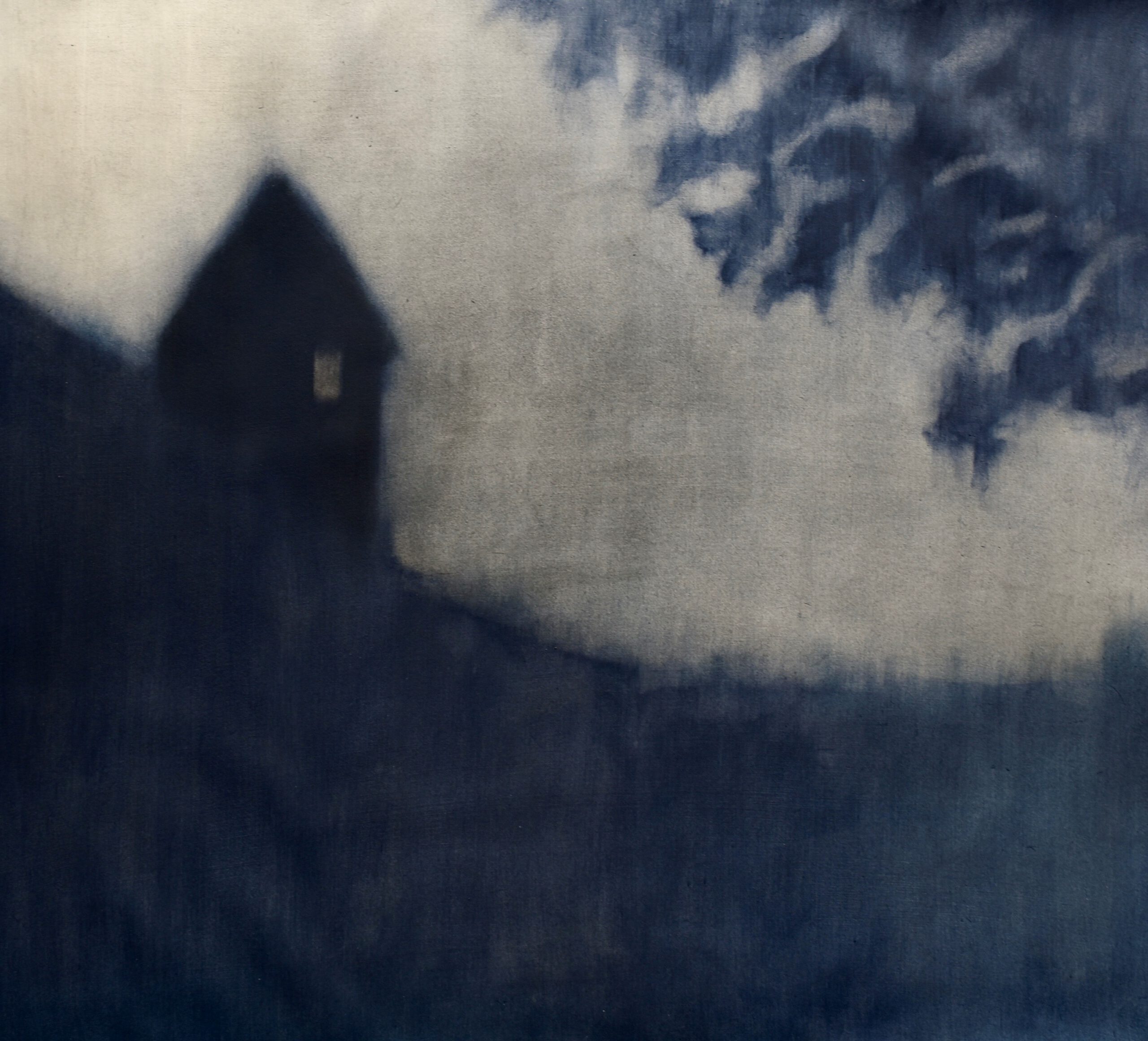 Millard_House on a Hill_acrylic on Arches Aquarelle paper_103 x 114cm