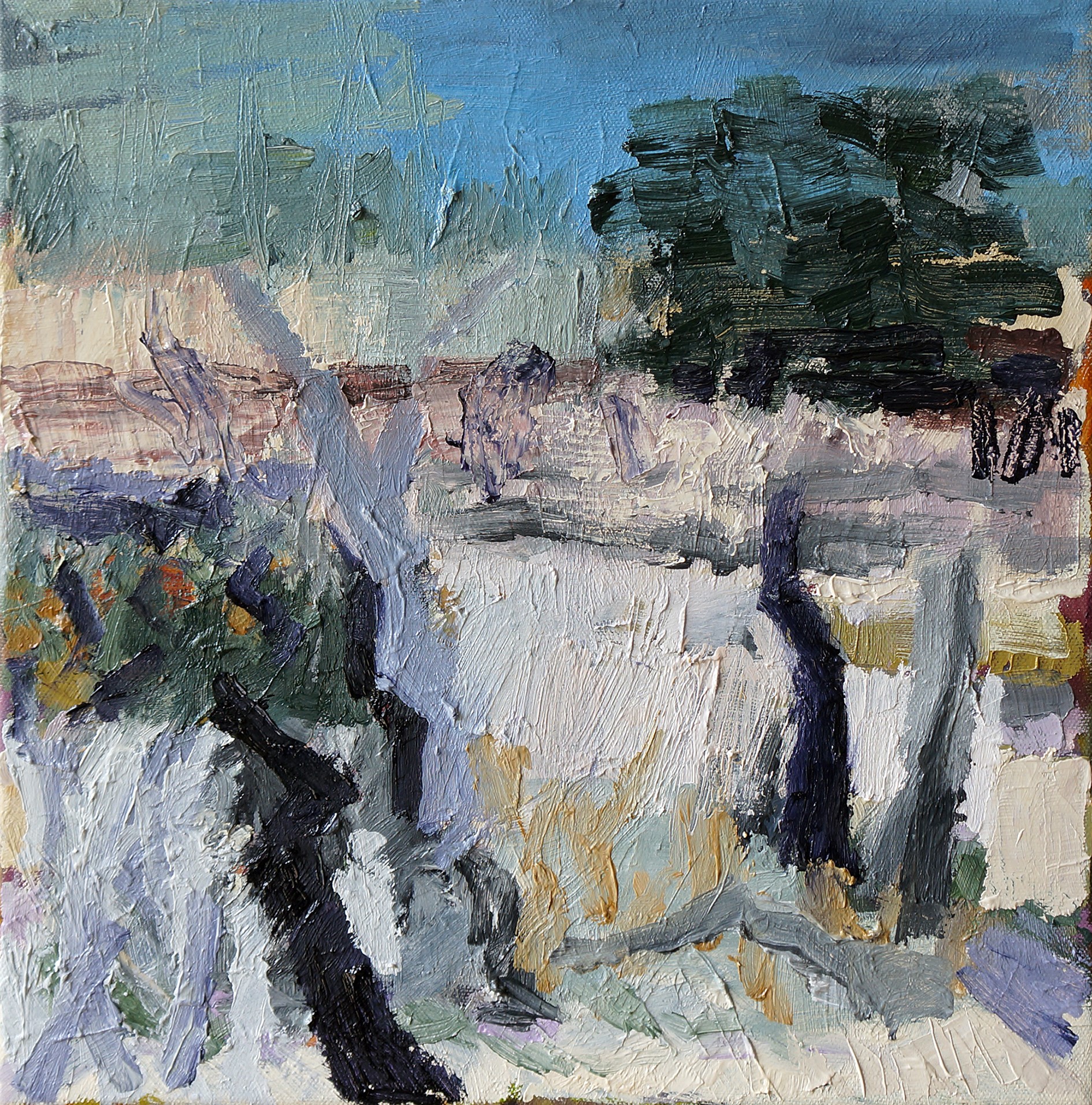Street-Kelton View Study-oil on canvas- 30x30cm