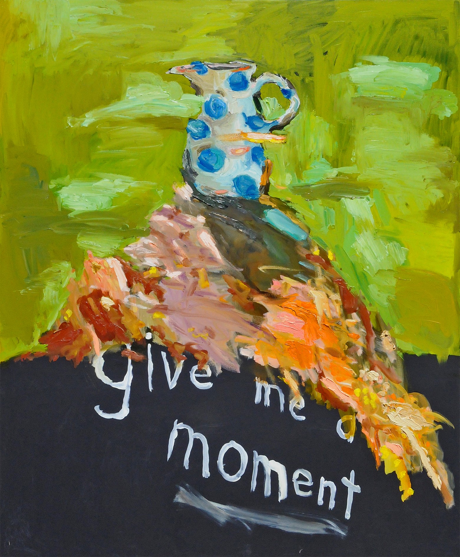 Carroll - Give Me a Moment - oil and acrylic on canvas - 152.5 x 121.5cm - email