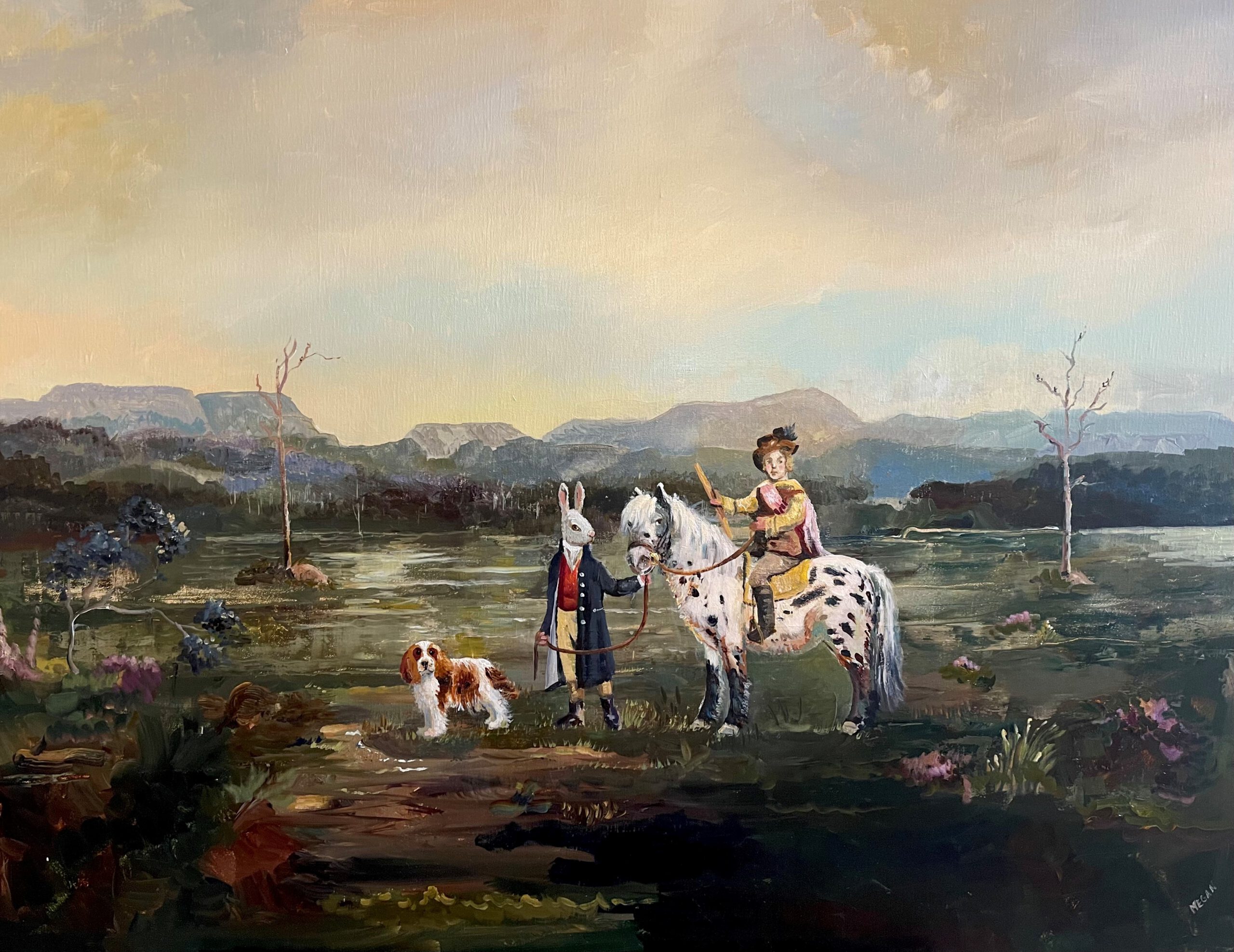 Melissa Egan 'Autumn Stroll at the Great Lakes' oil on canvas 92 x 125cm $15,000