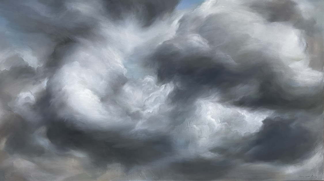 Bang - Mount Kosciuszko Sky -oil on linen - 100 x 180cm