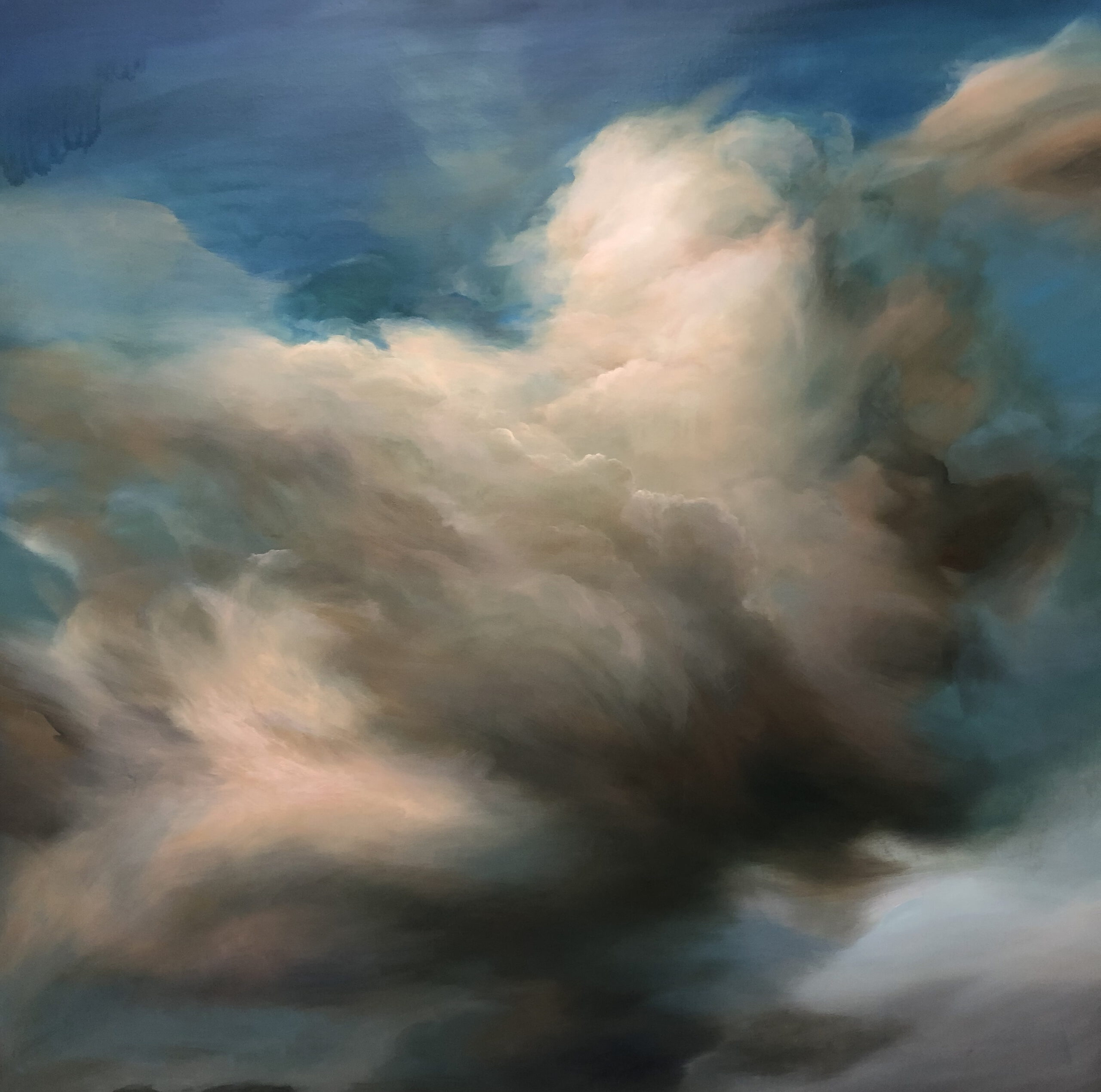 Bang-The Shape of Cloud-oil on linen-152 x 152cm