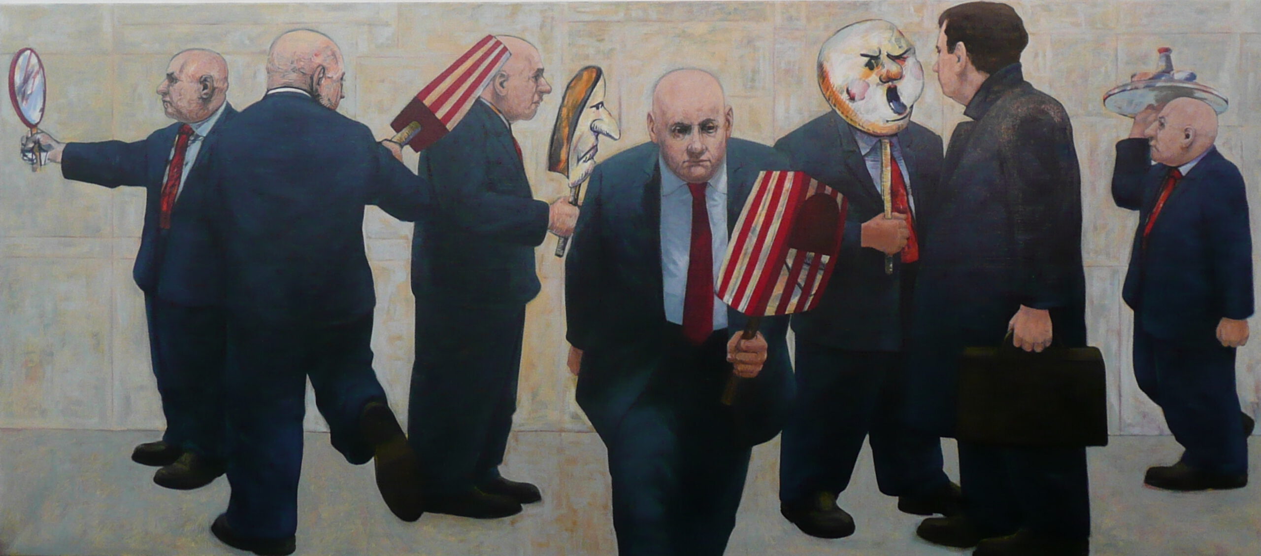 Christopher Orchard 'Proxy' oil on linen 121 x 275cm $40,000
