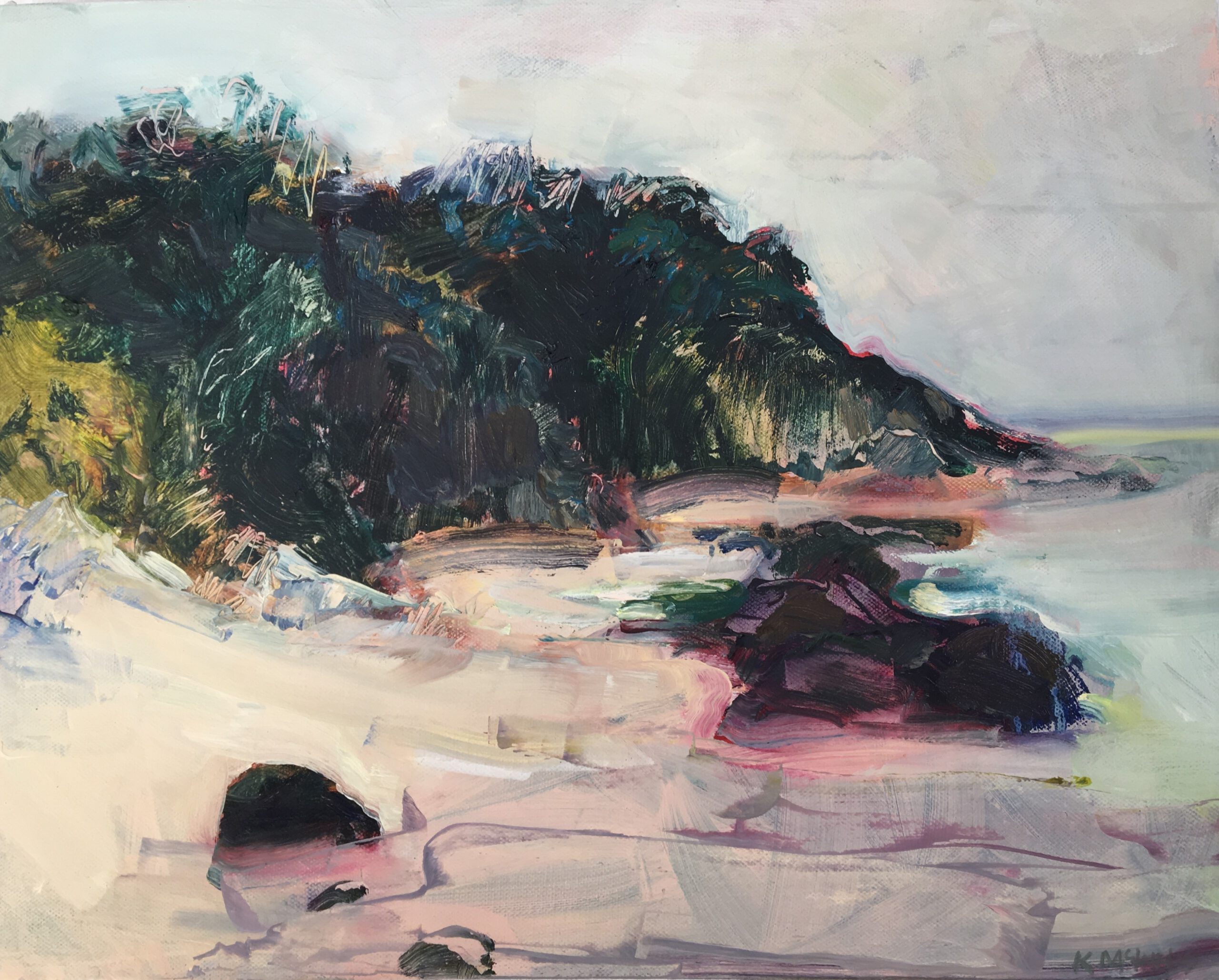 Kerry McInnis 'Afternoon Mystery' Bay oil on canvas 35x45cm $2,700