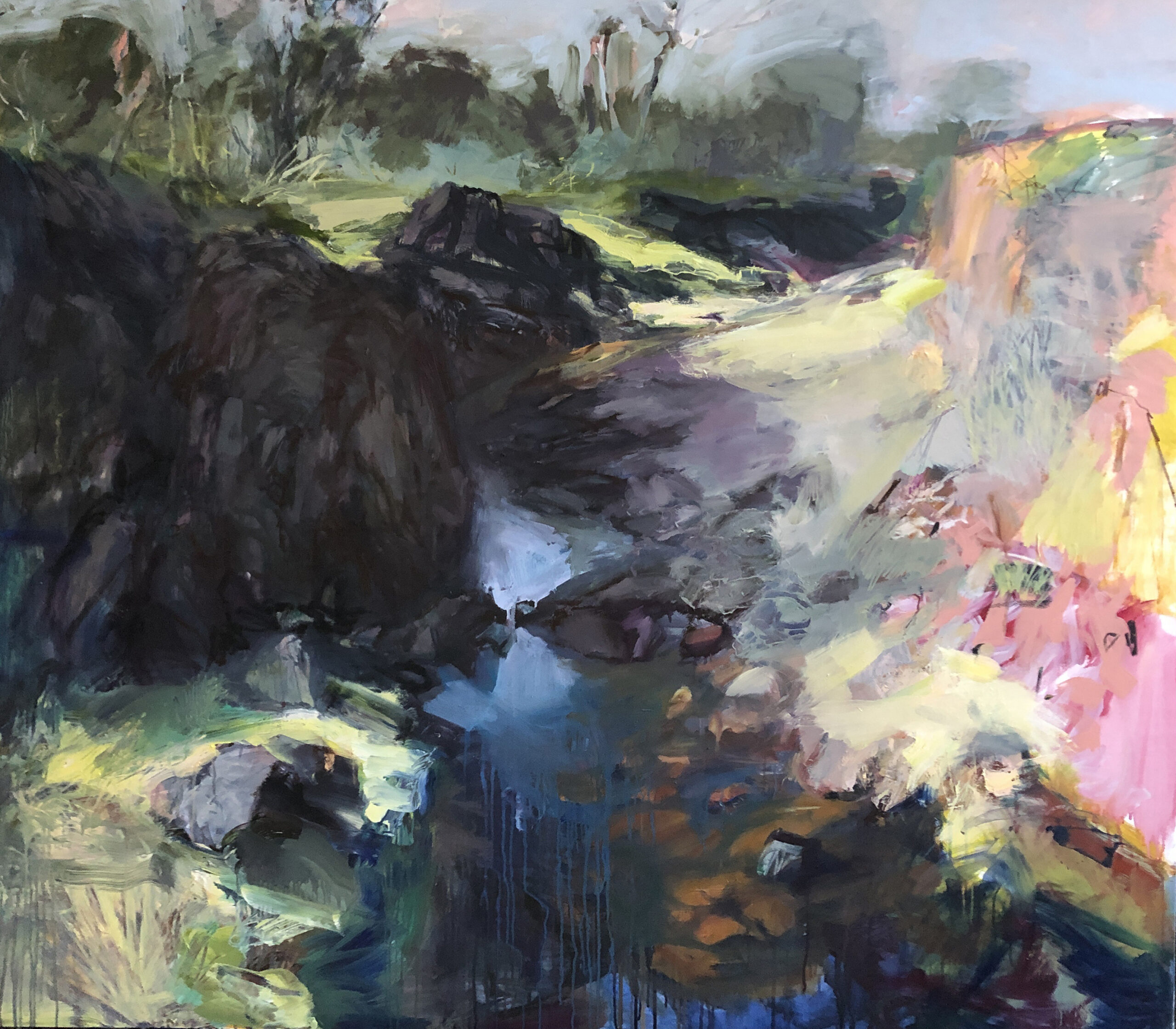 Kerry McInnis 'The Creek Narrows' Oil on Canvas 152 x 168cm $17,500