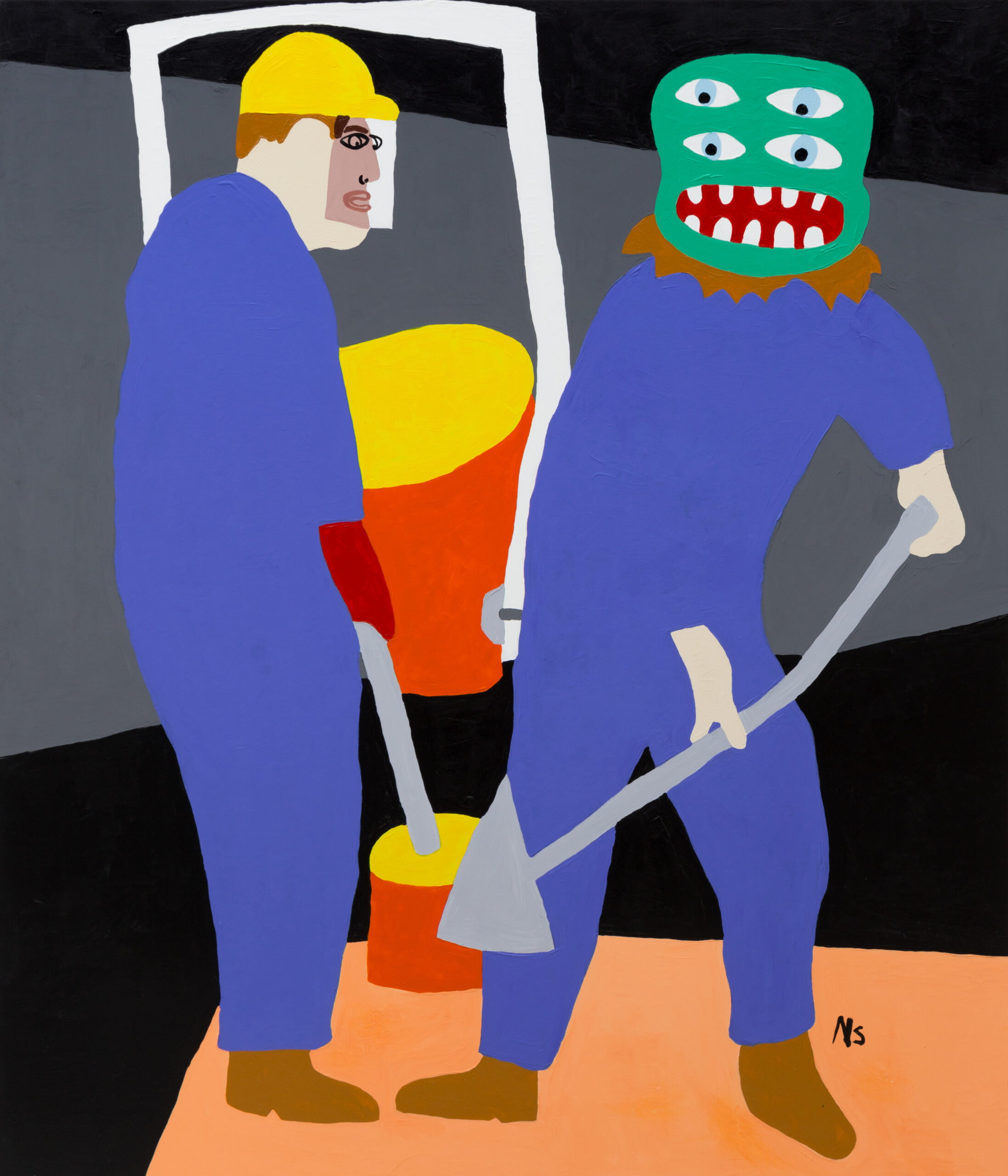 Sense_My Shovel is bigger than yours_acrylic on canvas_140 x 120_master