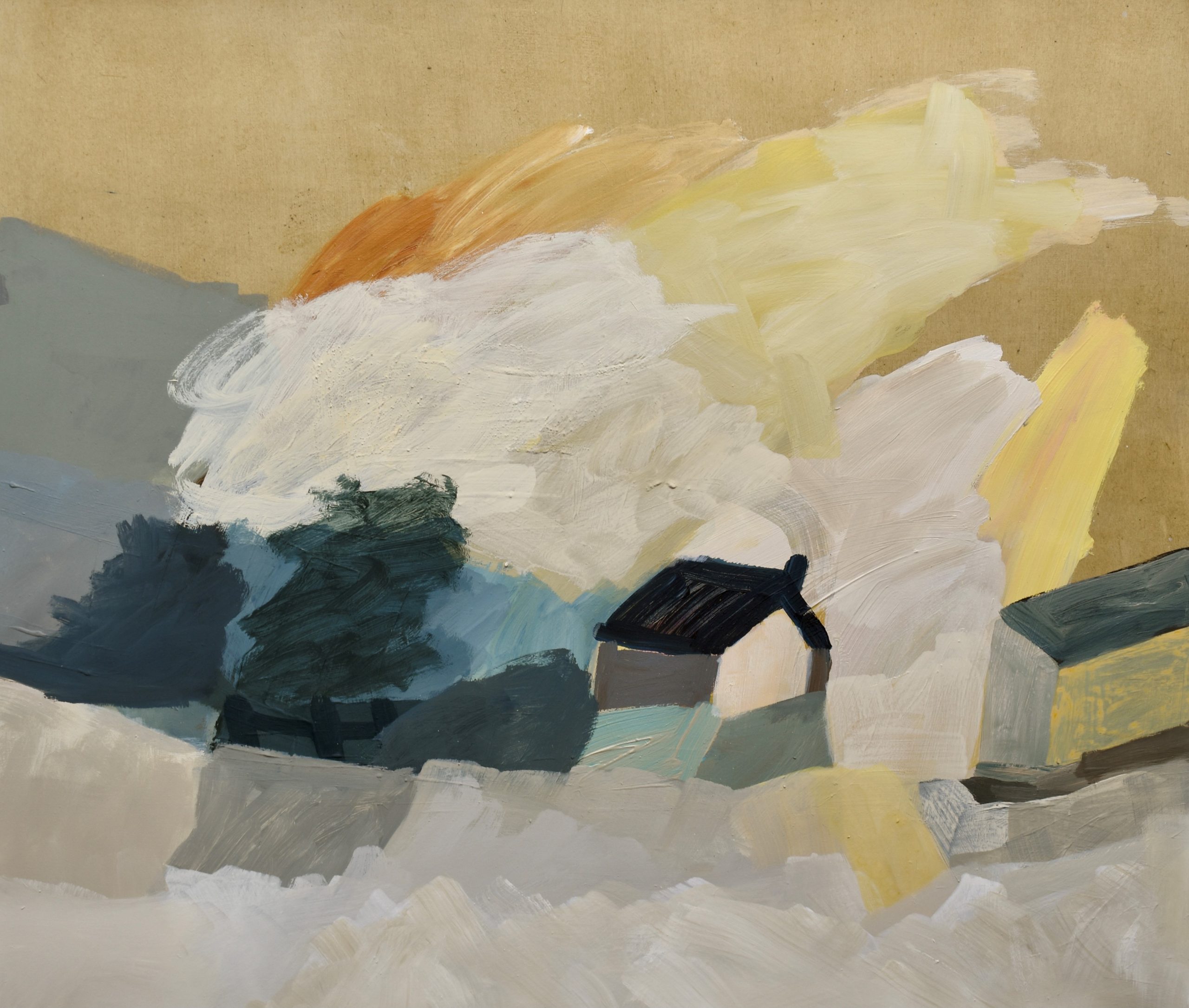 Eleanor Millard 'In The Light of Day' acrylic on Aquarelle paper 114 x 100cm $7,900