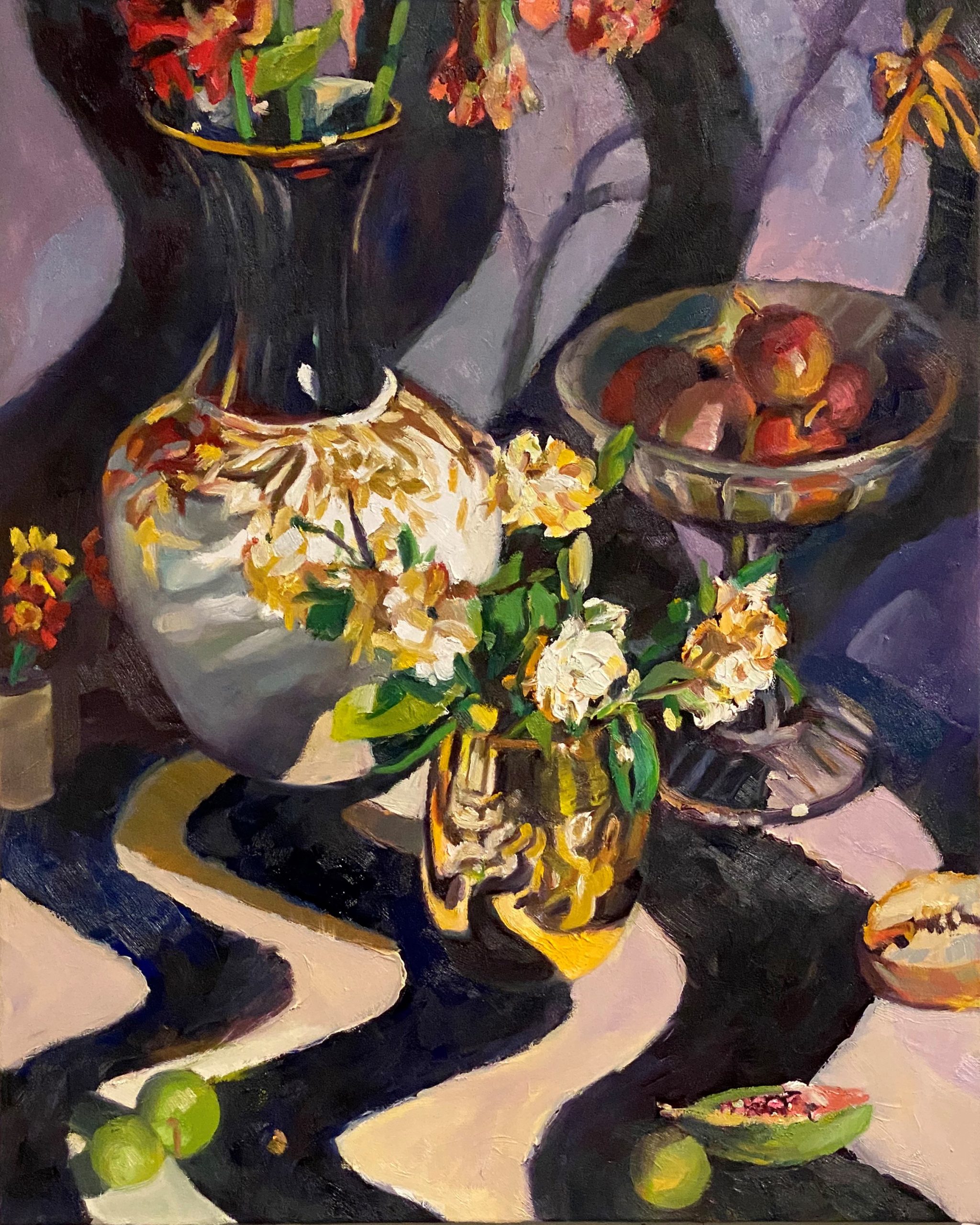 Rosemary Valadon 'Gardenias and Plums' oil on canvas 76 x 61cm $9,600 SOLD