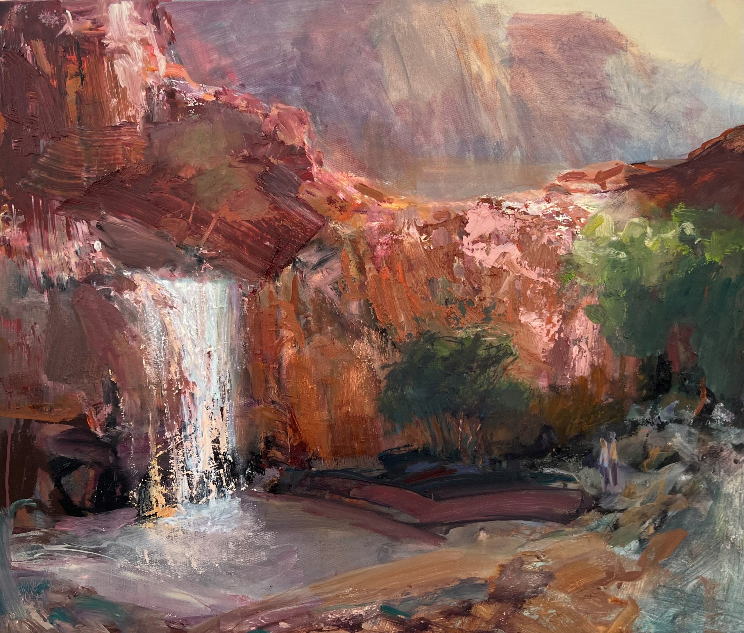 Kerry McInnis 'Waterfall' oil on canvas 51 x 61cm $4,500 SOLD