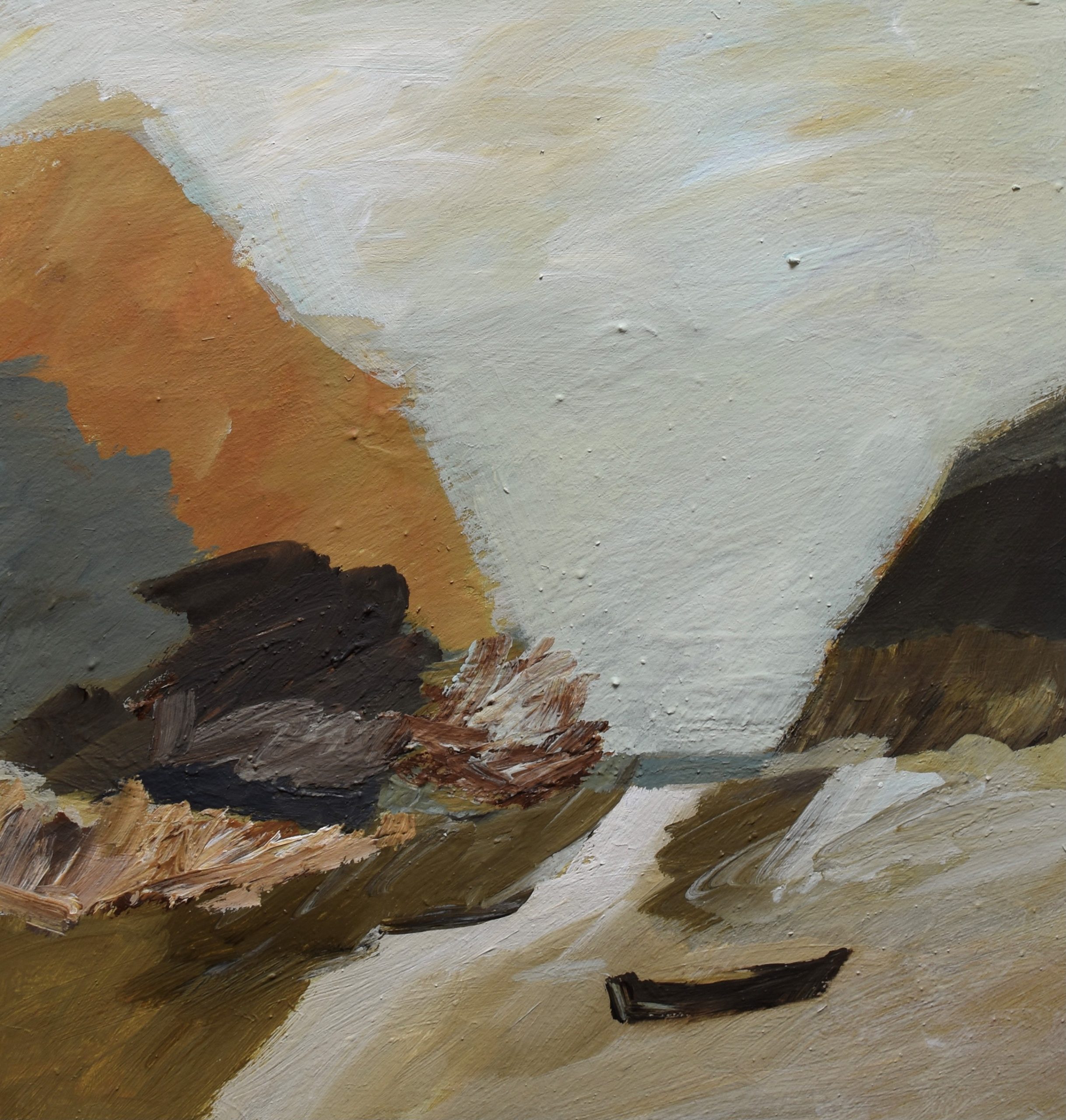 Eleanor Millard 'Watching for the Tide' acrylic on linen 57 x 54cm $4,000