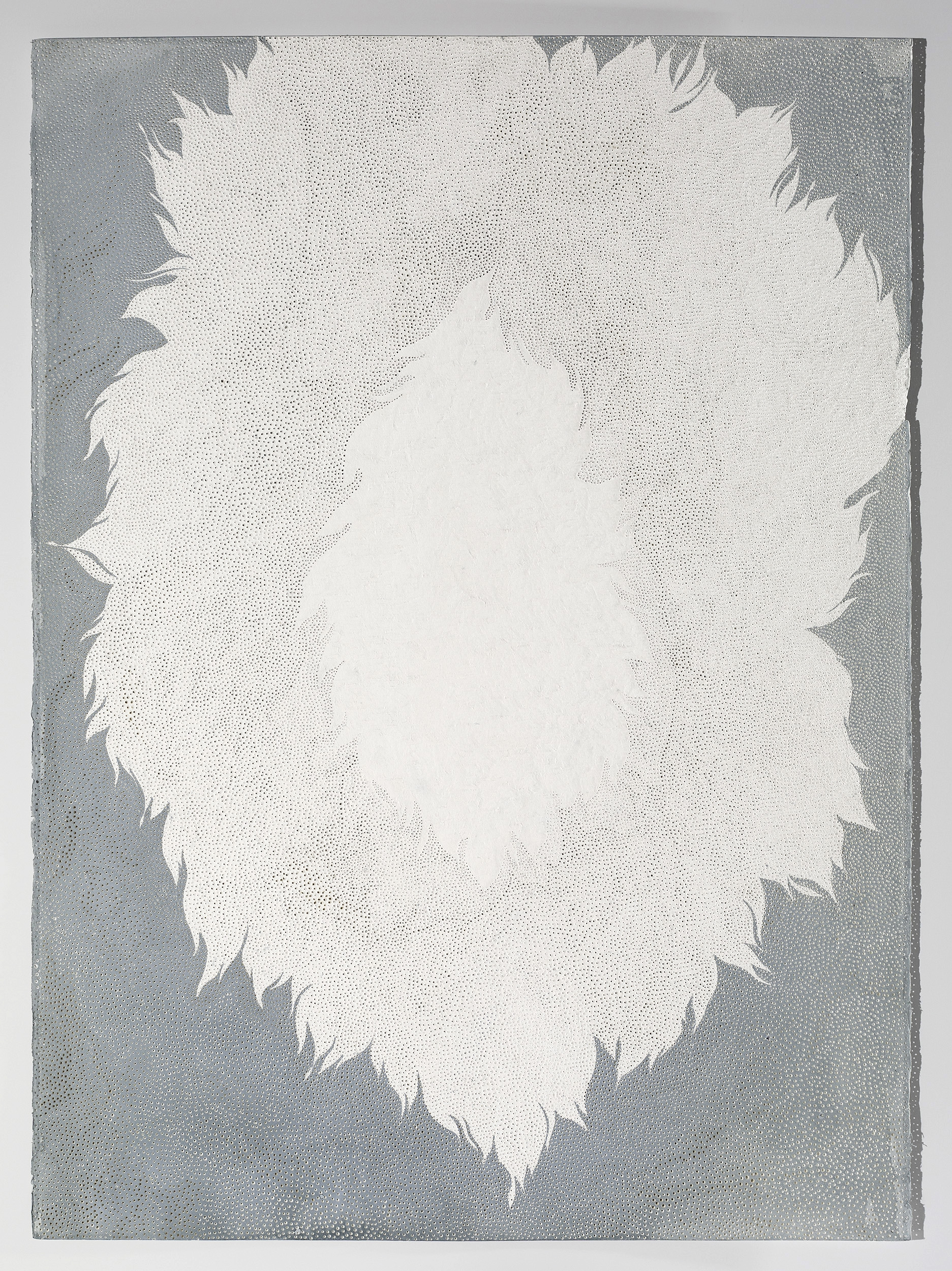 Melinda Schawel 'Let the Light in II' ink on torn perforated paper 105 x 75cm $6,600 SOLD