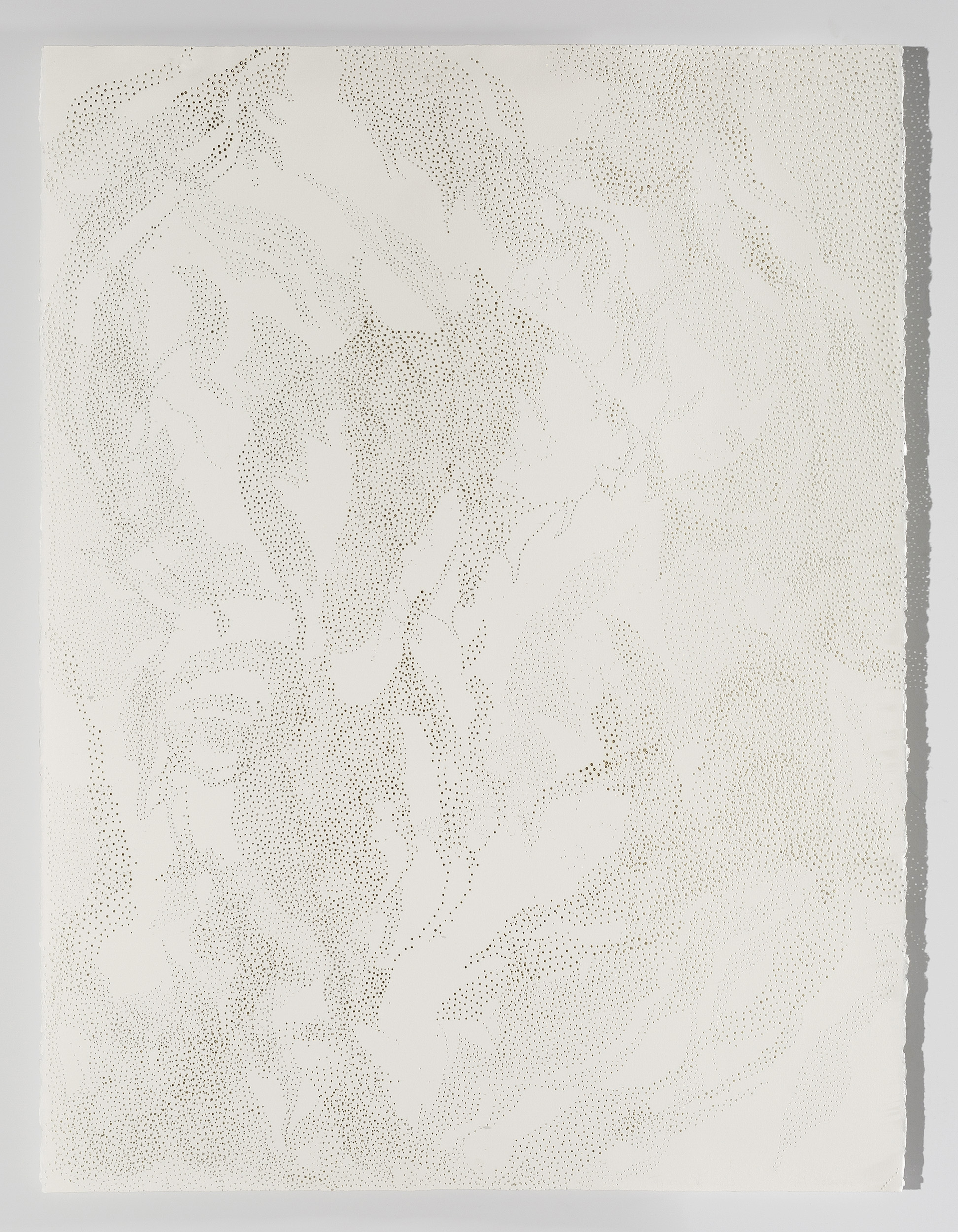 Melinda Schawel 'Traces V' perforated paper 76 x 57cm $3,800