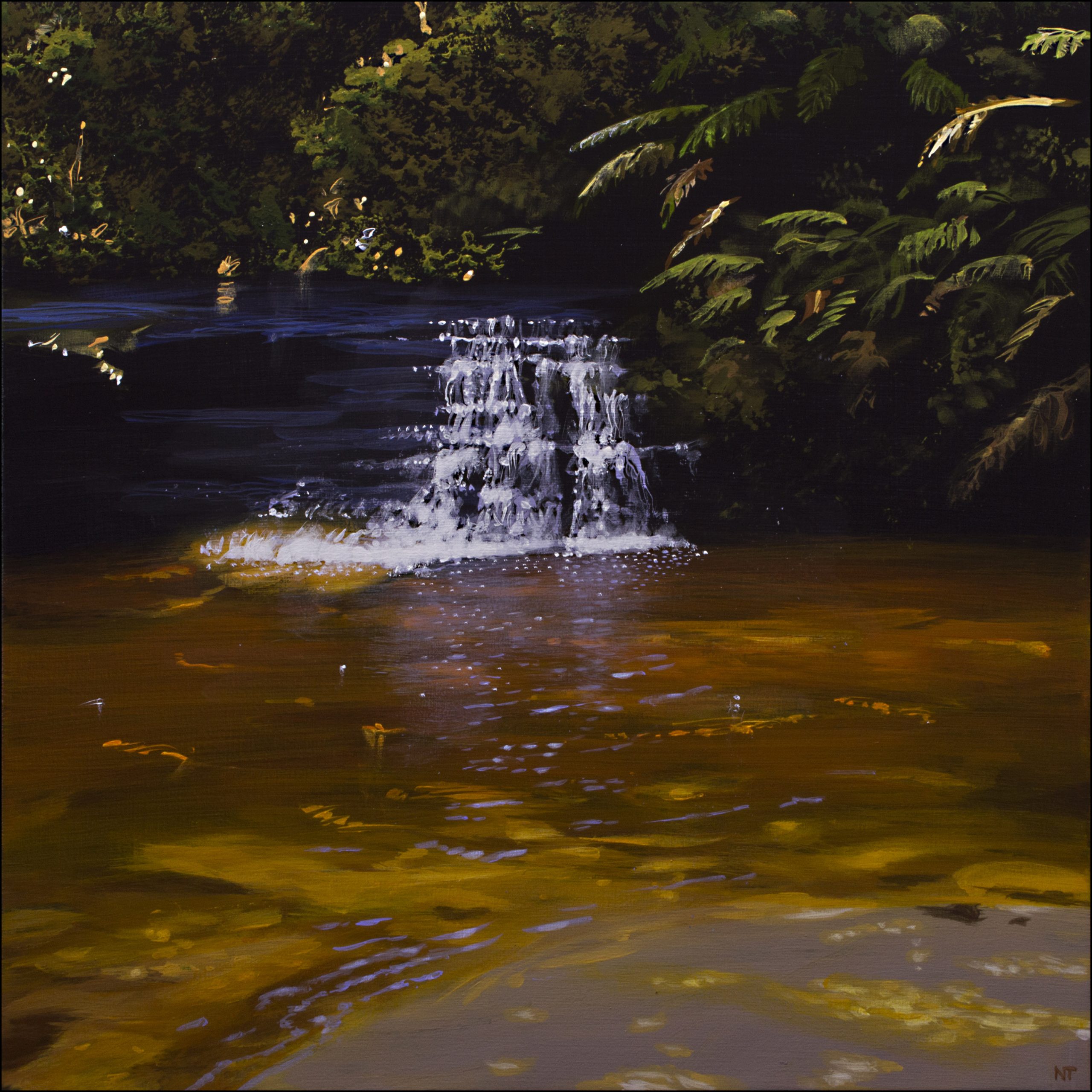 Neil Taylor 'Cataract Creek' acrylic on canvas 45 x 45cm $3,900 SOLD
