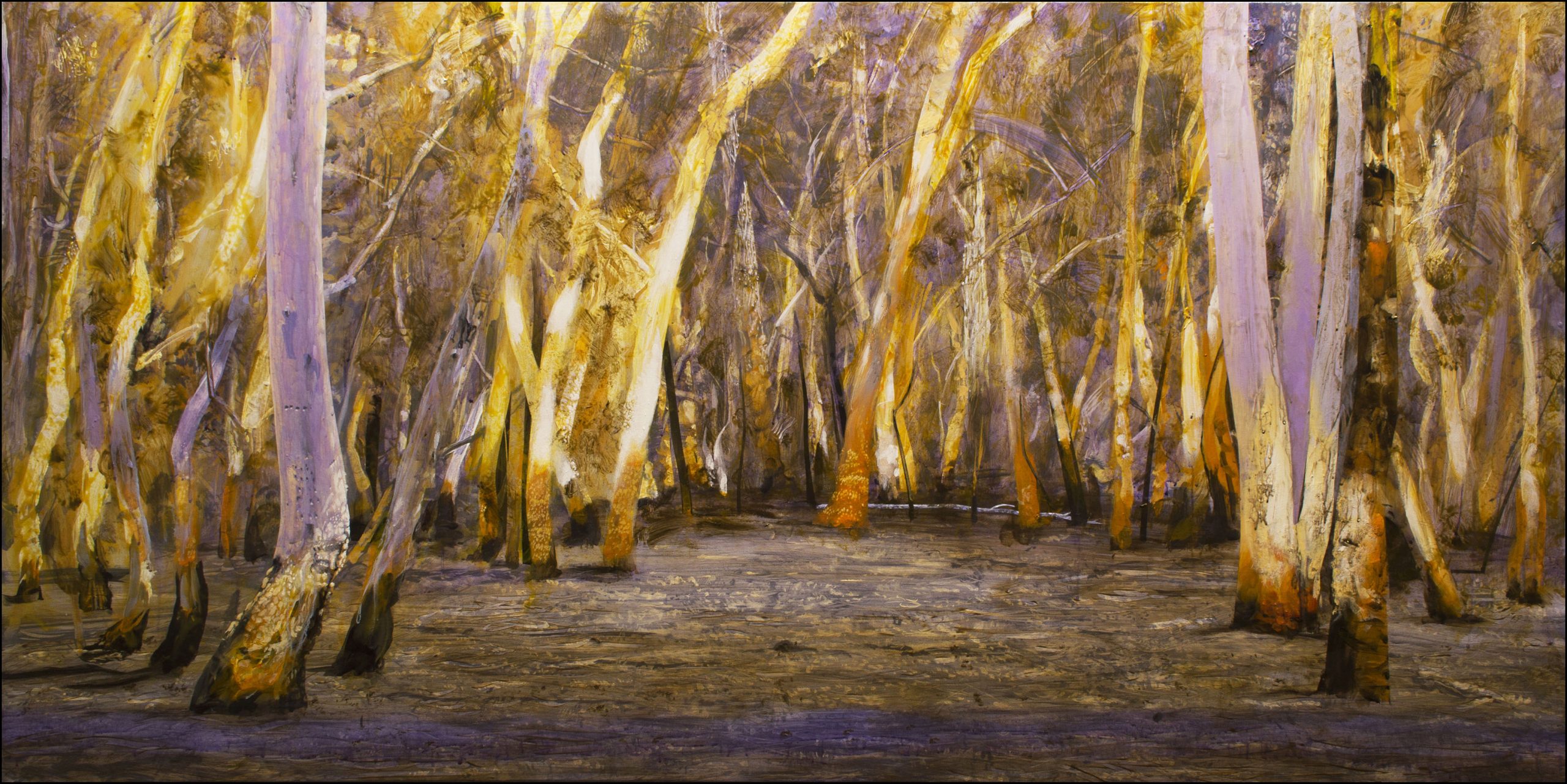 Neil Taylor 'Forest Dawn I' acrylic on canvas 91 x 183cm $16,500