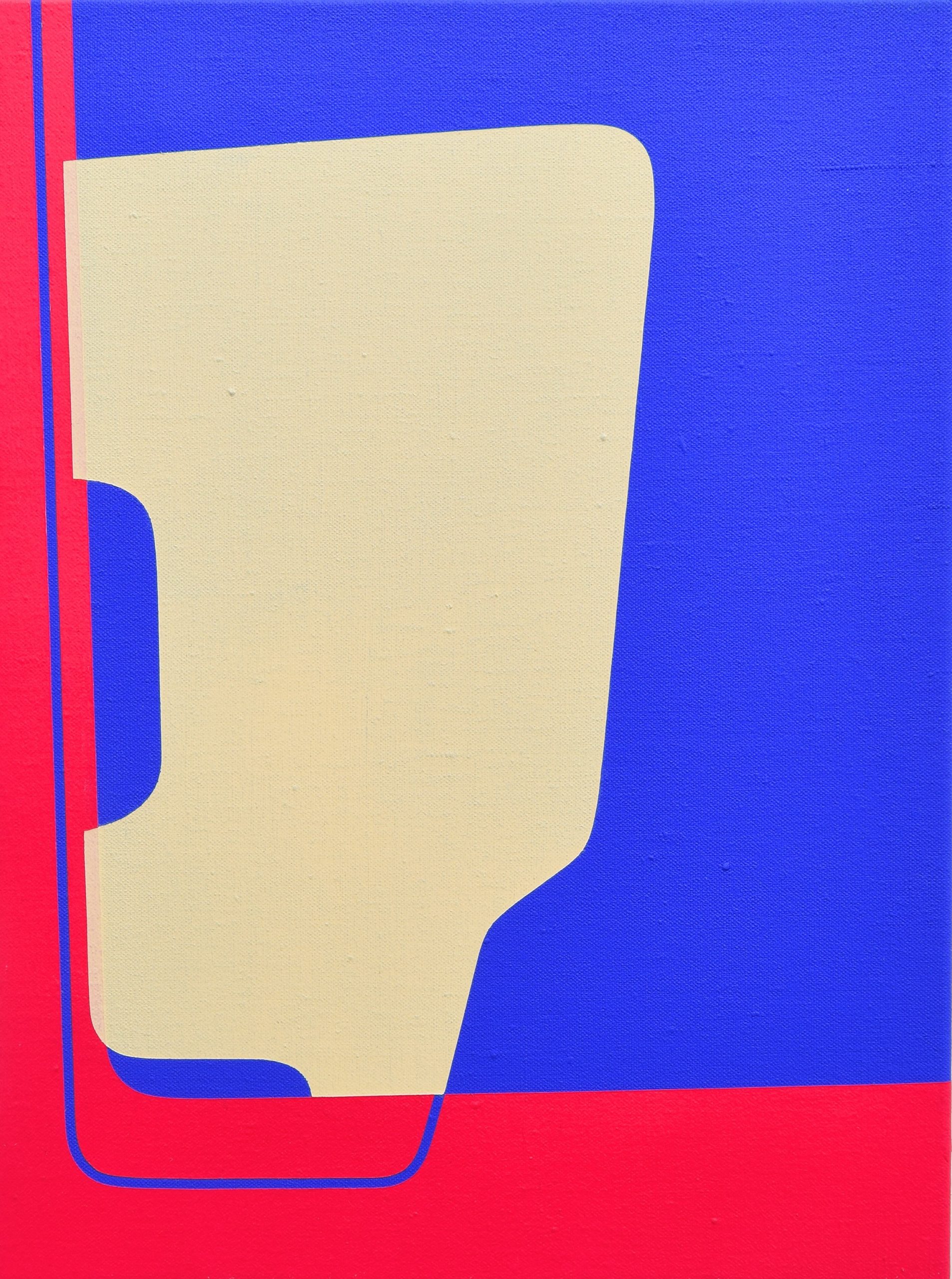 Matthew Browne 'Opia 9' vinyl tempera and oil on linen 40.5 x 30cm $4,000