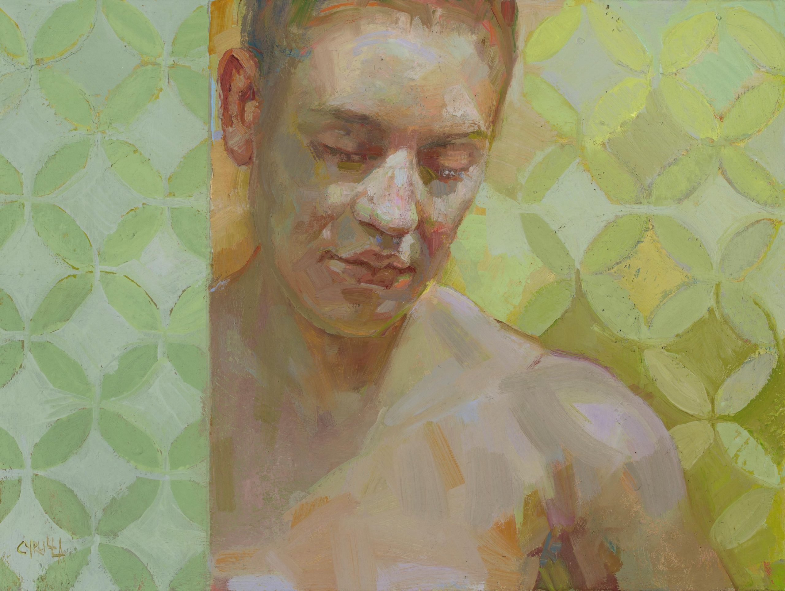Dagmar Cyrulla 'Reflection' oil on canvas 40 x 30cm SOLD