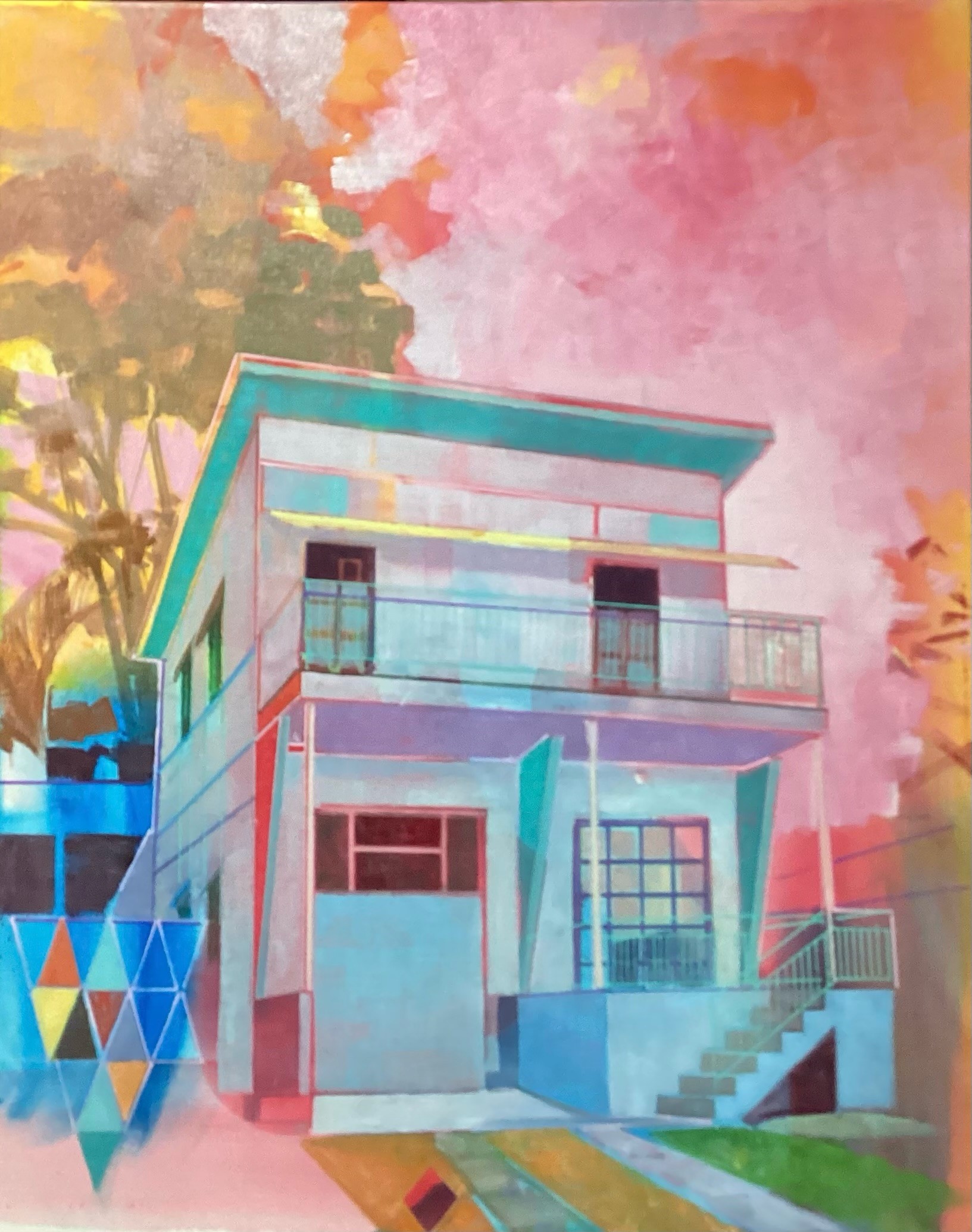 Nick Olsen 'Dream House' oil on canvas 76 x 62cm $3,700