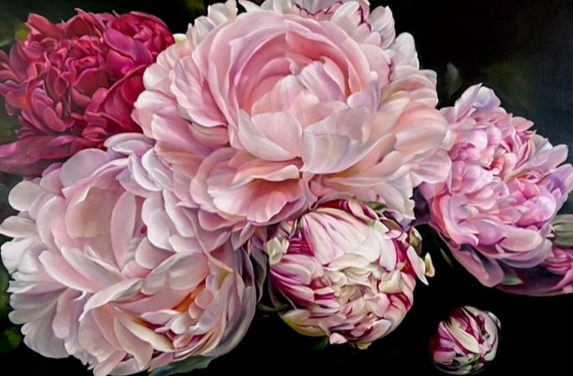 Marcella Kaspar 'Pink Delights' oil on linen 61 x 91cm $9,250