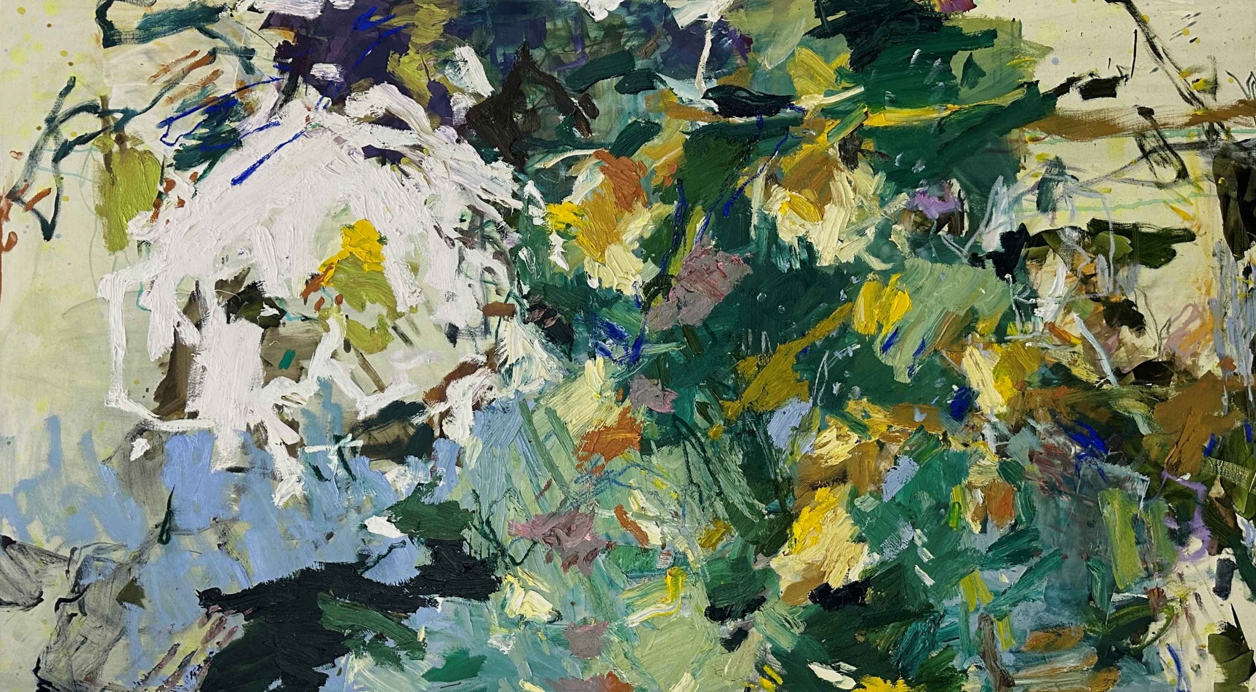 Llewellyn Skye 'Nestled In Gold' oil on canvas 101 x 183cm $10,000