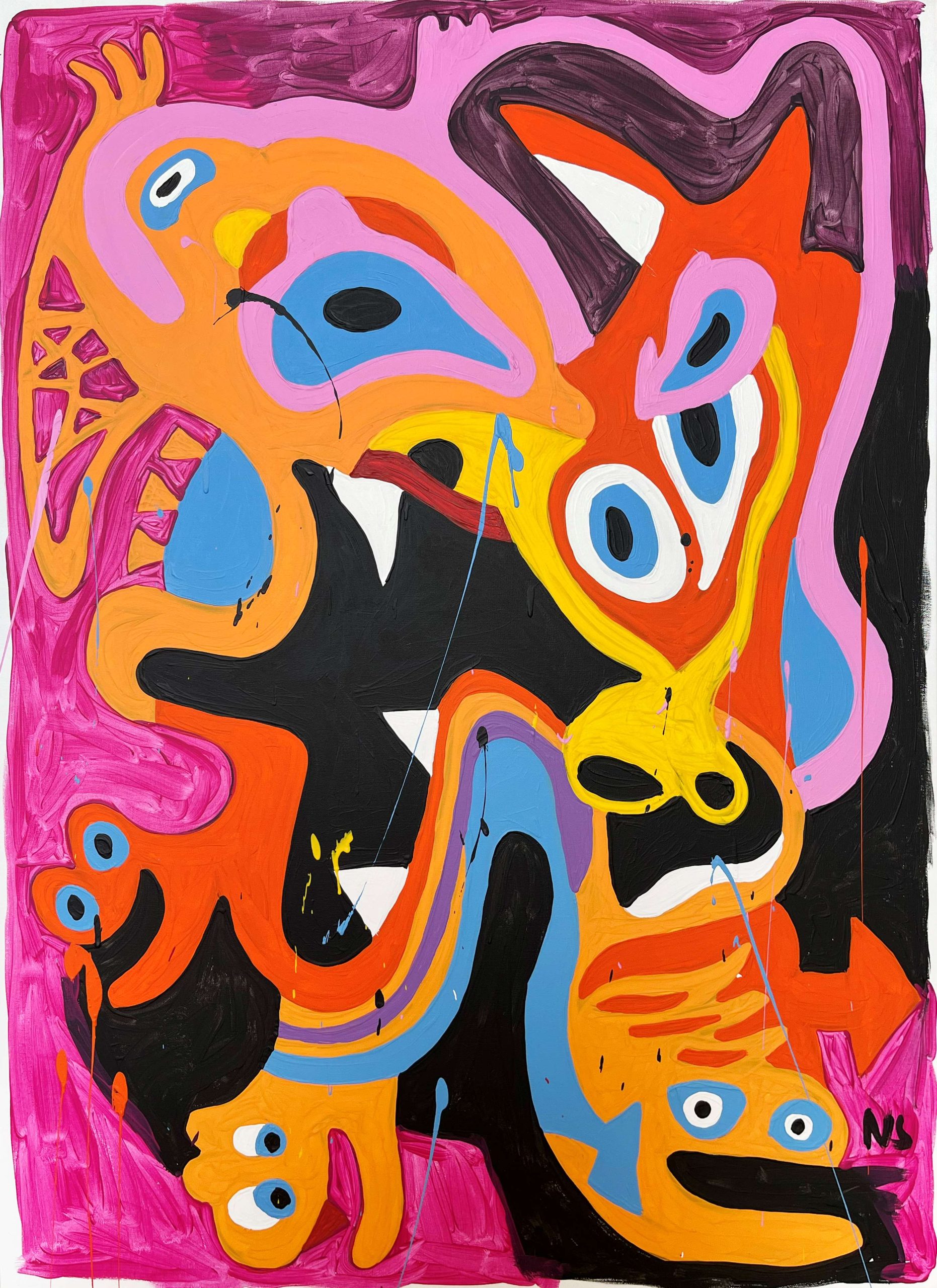 Nigel Sense 'Cockling on a Friday night' acrylic on canvas 110 x 80cm $4,400 Nigel Sense 'Cockling on a Friday night' acrylic on canvas 110 x 80cm $4,400