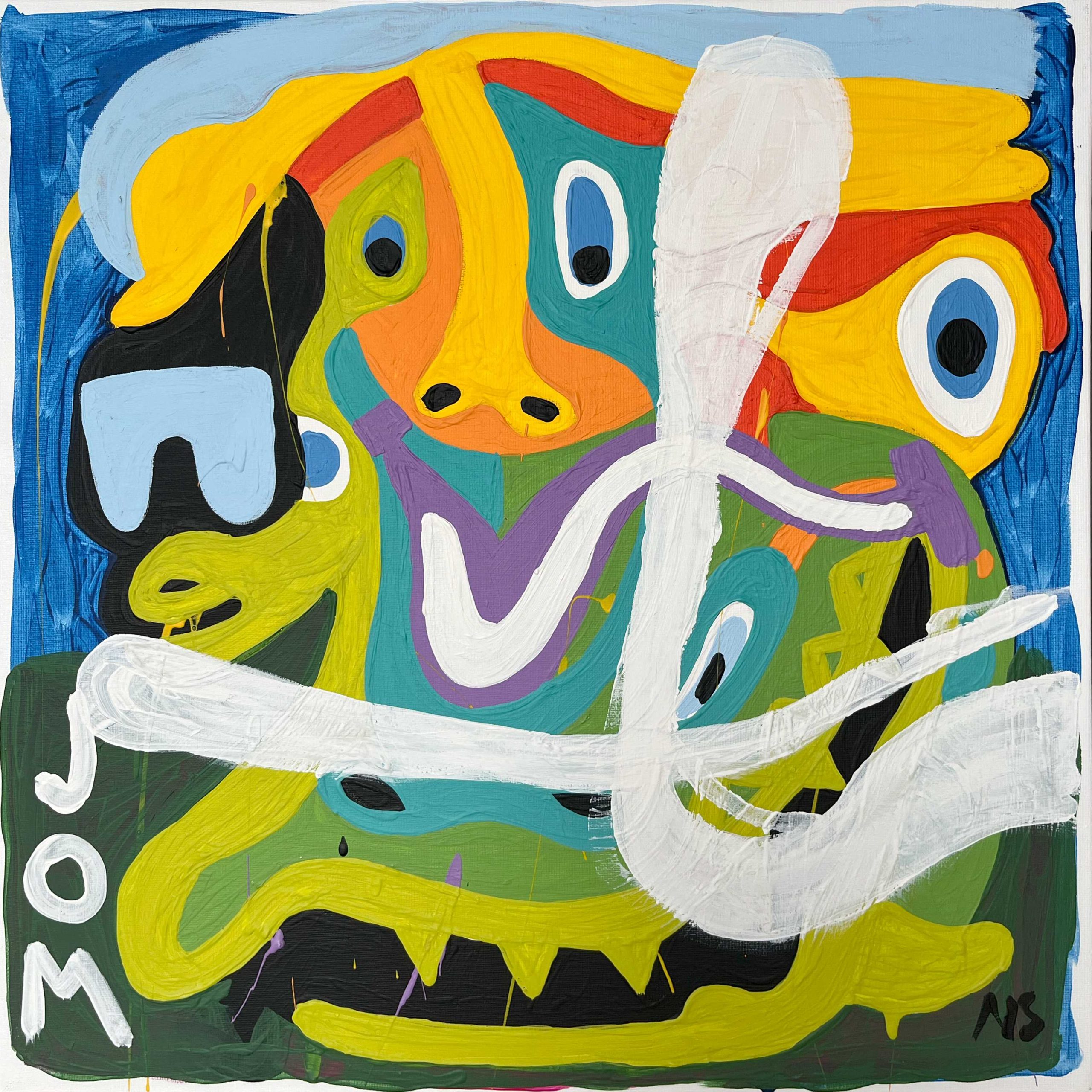 Nigel Sense 'Fitness Friends' acrylic on canvas 55 x 55cm $2,800 Nigel Sense 'Fitness Friends' acrylic on canvas 55 x 55cm $2,800