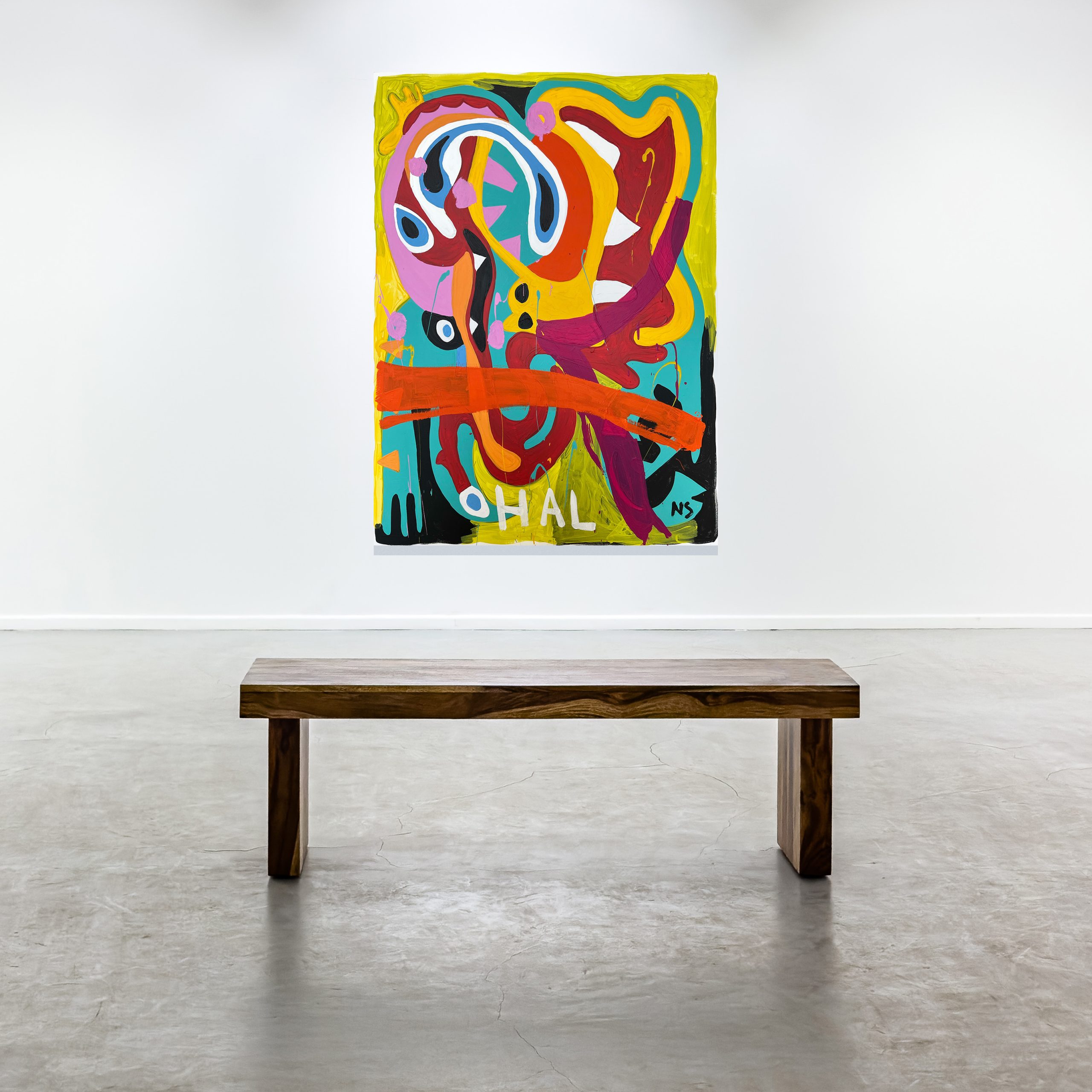 Nigel Sense 'Three speakers are better than one' acrylic on canvas 80 x 110cm $4,400 Nigel Sense 'Three speakers are better than one' acrylic on canvas 80 x 110cm $4,400