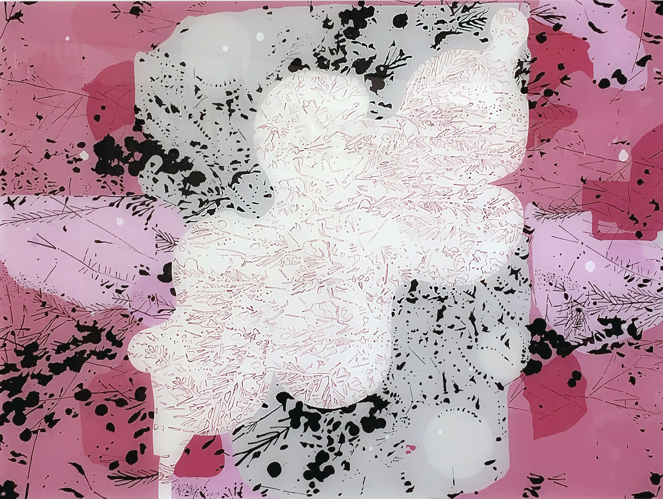 Mark Hislop 'Chance Setting 2' acrylic on acrylic sheet 122 x 165cm $9,500 Mark Hislop 'Chance Setting 2' acrylic on acrylic sheet 122 x 165cm $9,500