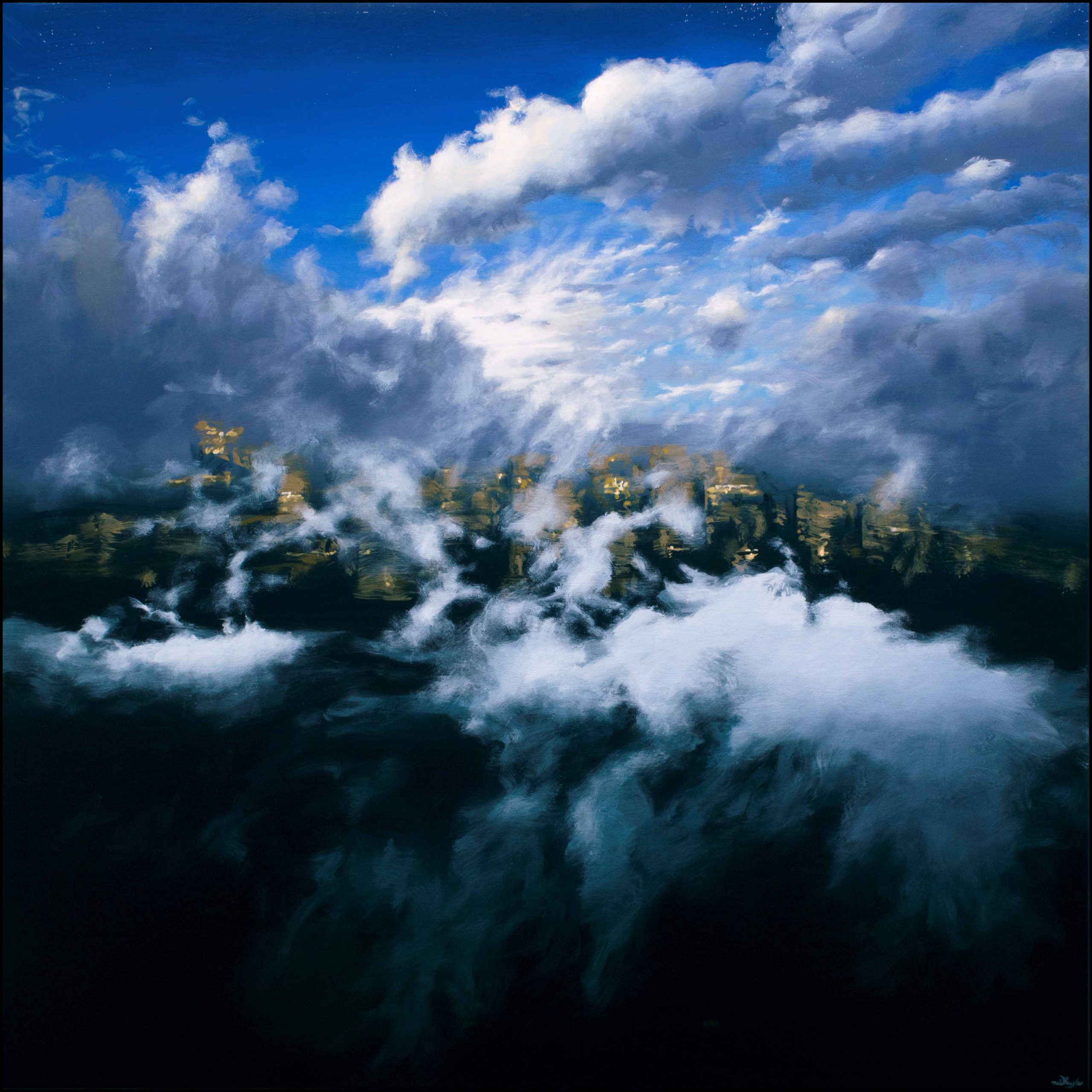 Neil Taylor 'Obscured By Clouds' acrylic on canvas 112 x 112cm $14,000 Neil Taylor 'Obscured By Clouds' acrylic on canvas 112 x 112cm $14,000