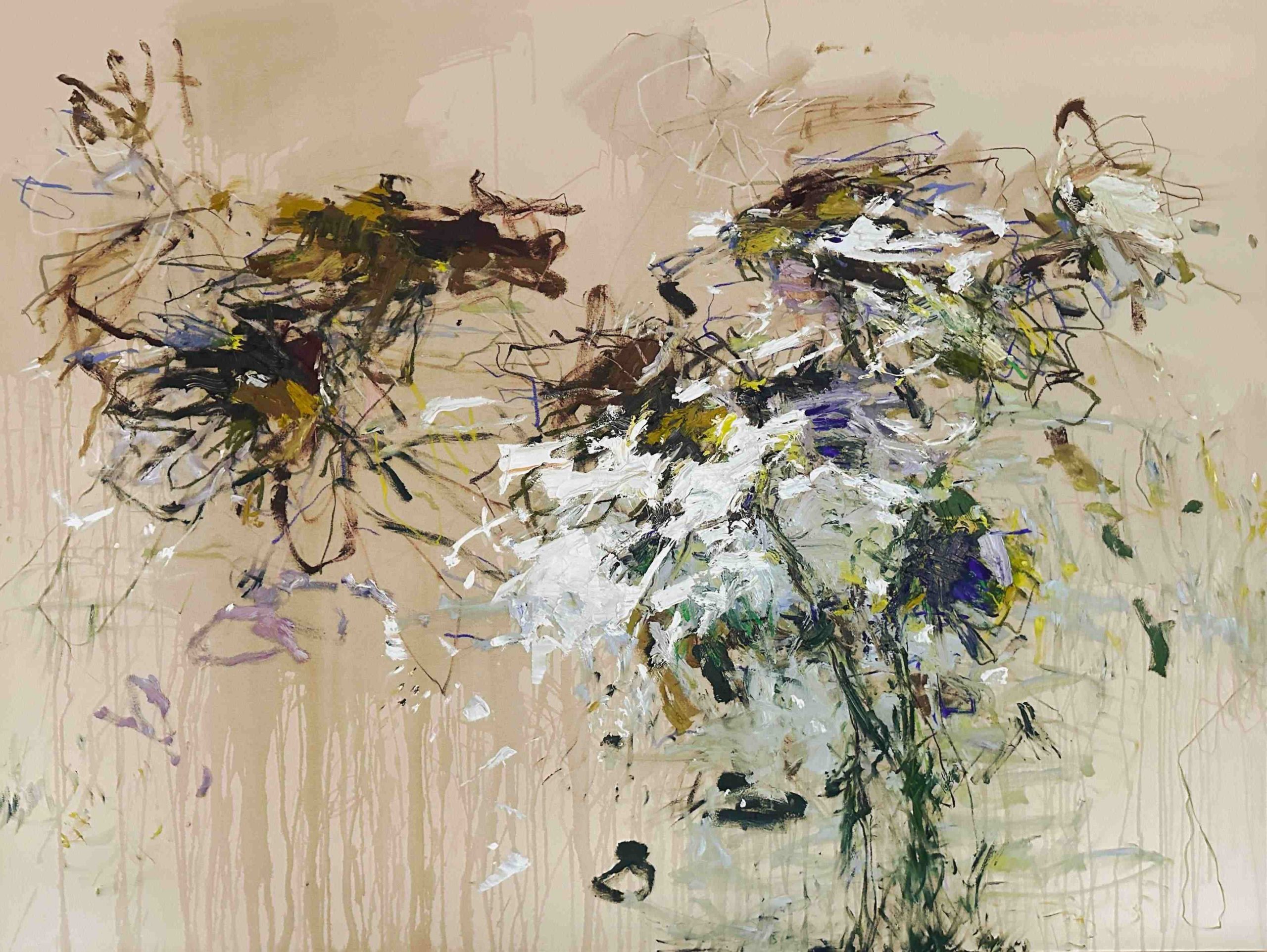 Llewellyn Skye 'Dusk' oil, pastel and oil stick on canvas 185 x 240cm $22,000