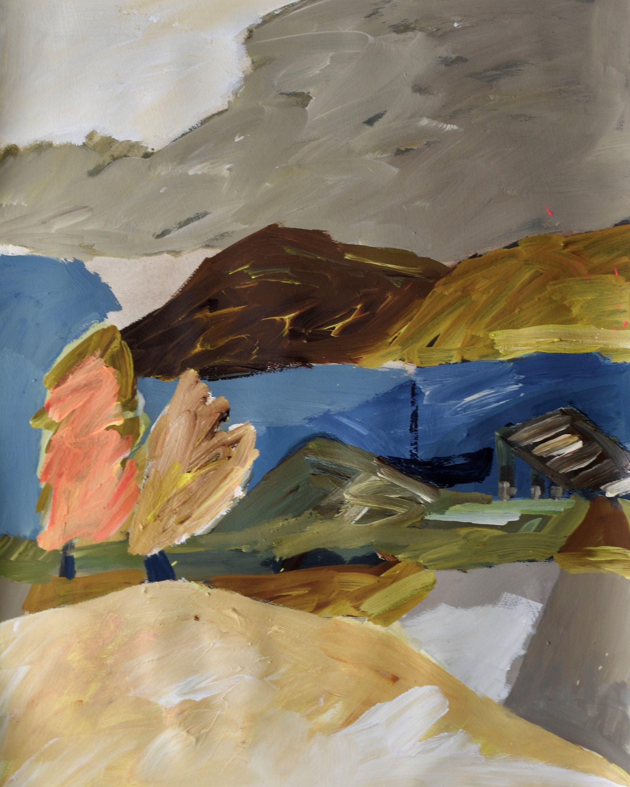 Eleanor Millard 'Boat Ramp' acrylic on Dutch aquatint paper 97 x 76cm (framed size: 105 x 84cm) NZ$7,995