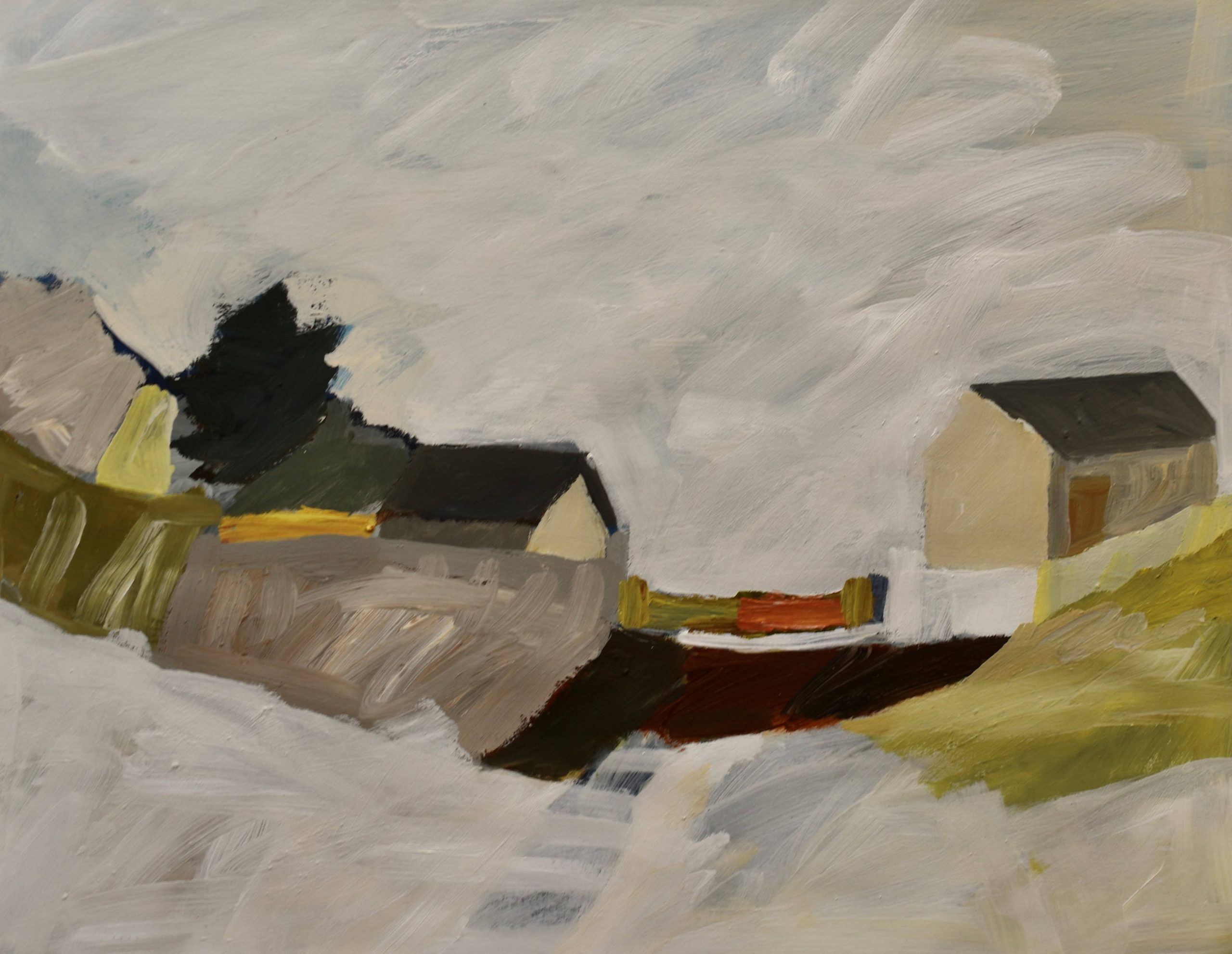 Eleanor Millard 'Coastal Morning' acrylic on Dutch aquatint paper 76 x 97cm (framed size: 84 x 105cm) NZ$7,995
