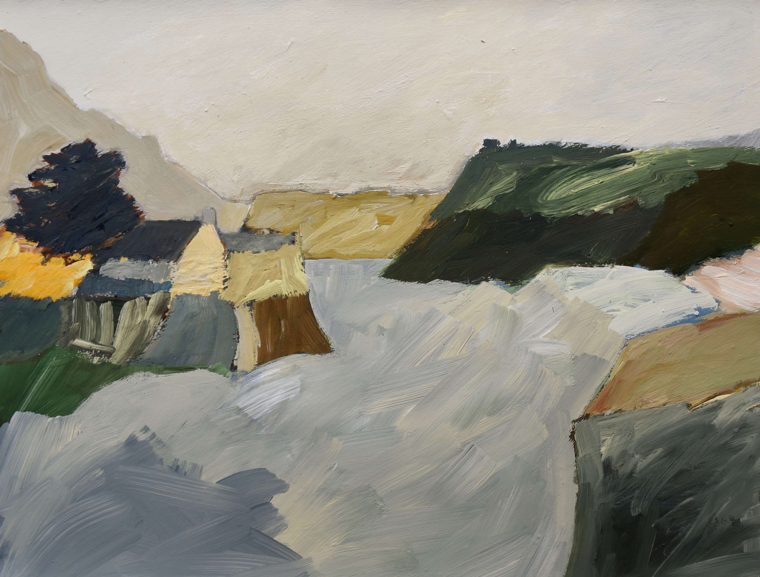 Eleanor Millard 'Day on the Island' acrylic on Dutch aquatint paper 76 x 97cm (framed size: 84 x 105cm) NZ$7,995