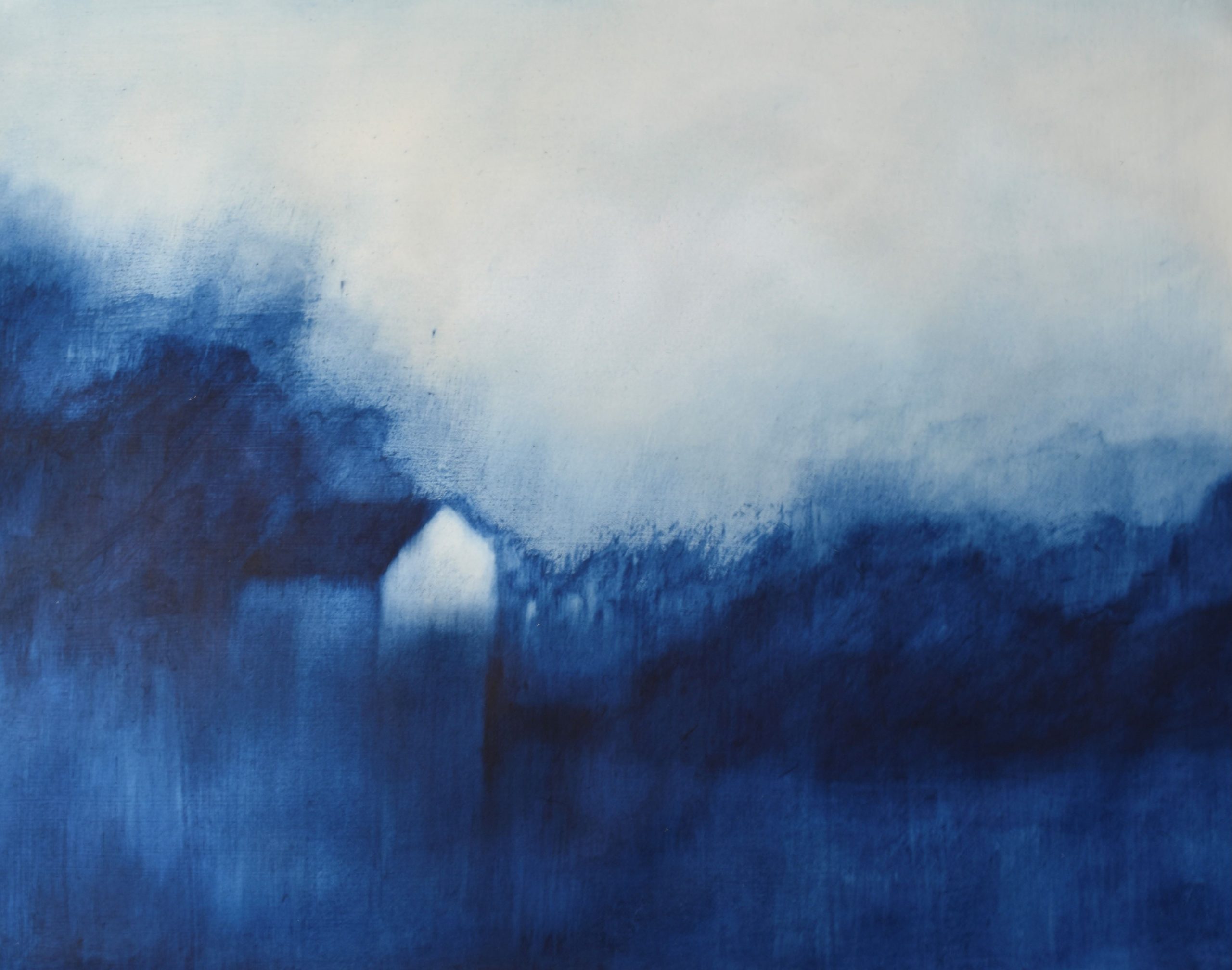Eleanor Millard 'Deep Lake' acrylic on Dutch aquatint paper 76 x 97cm (framed size: 84 x 105cm) NZ$7,995