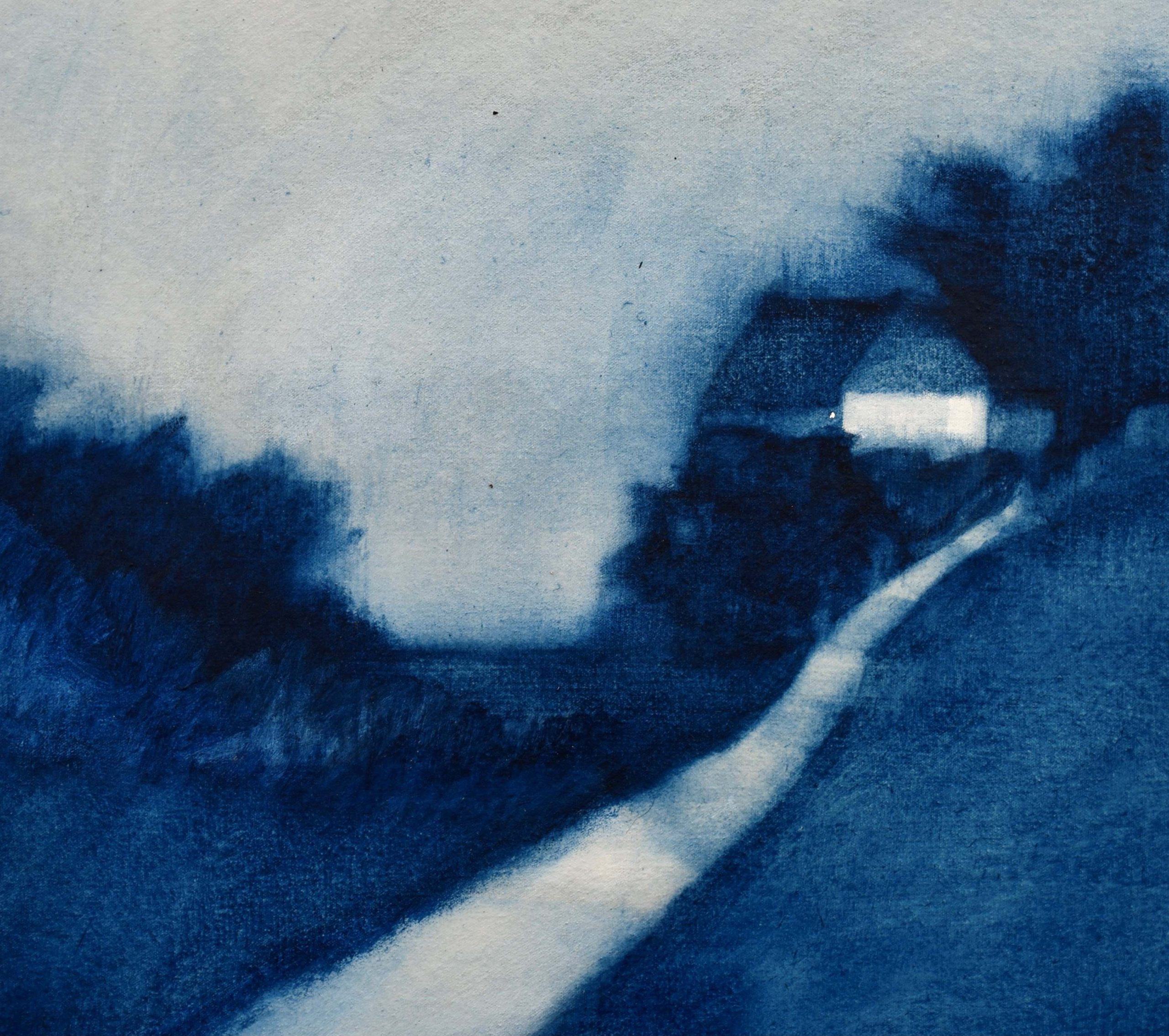 Eleanor Millard 'Hilltop' acrylic on paper on canvas 53 x 54cm (framed size: 54 x 55cm) NZ$5,300