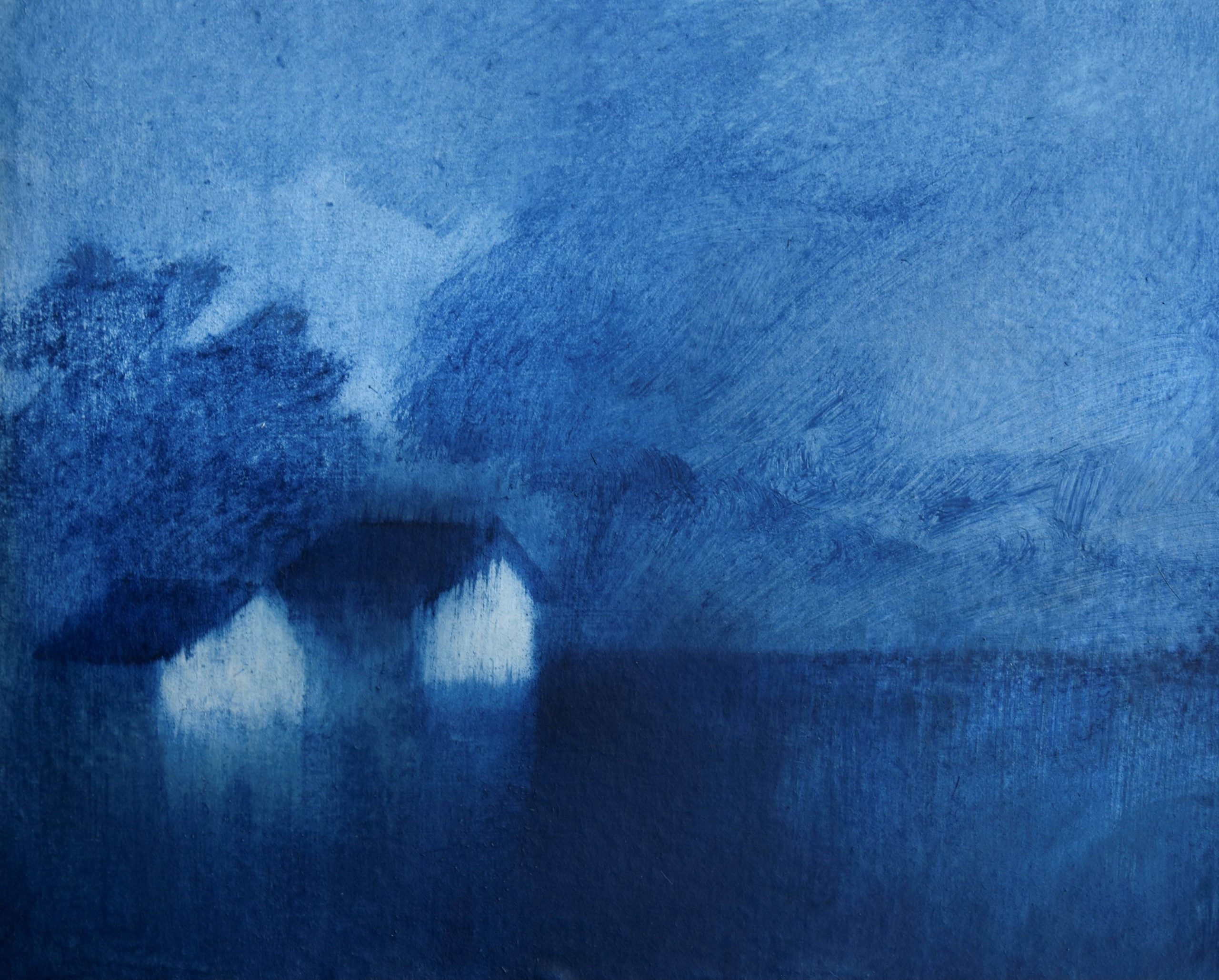 Eleanor Millard 'Peaceful and Still acrylic on canvas 50 x 57cm (framed: 51 x 58cm) NZ$5,300