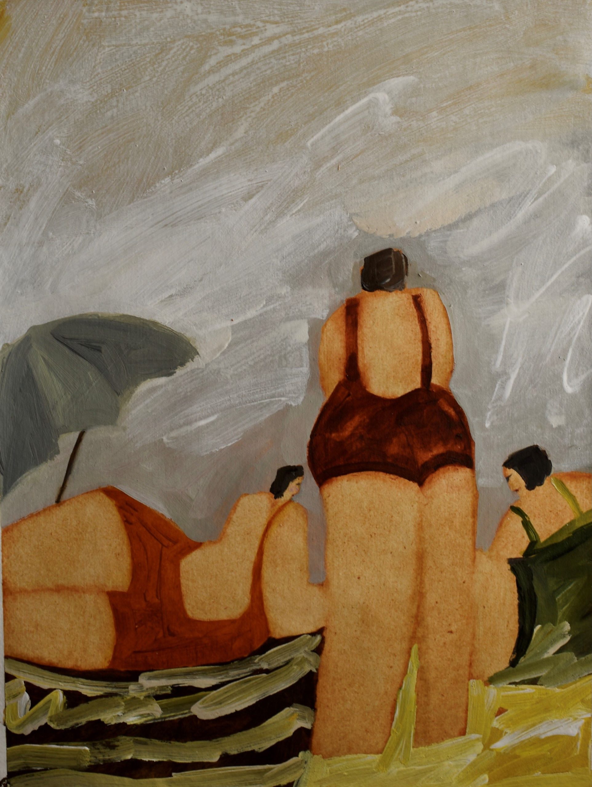Eleanor Millard 'Sunny Today' acrylic on paper on canvas 50 x 62cm (framed size: 51 x 63cm) NZ$5,300