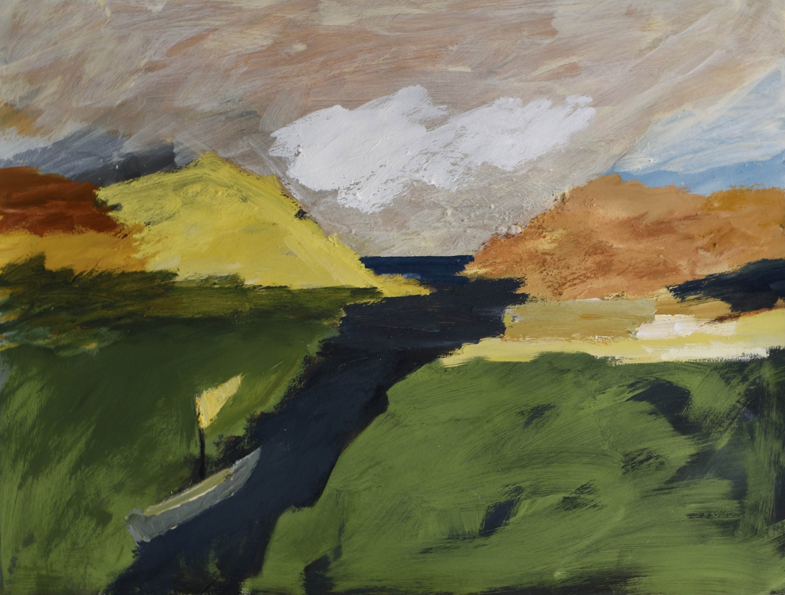 Eleanor Millard 'To the Ocean' acrylic on Dutch aquatint paper 76 x 97cm (framed size: 84 x 105cm) NZ$7,995