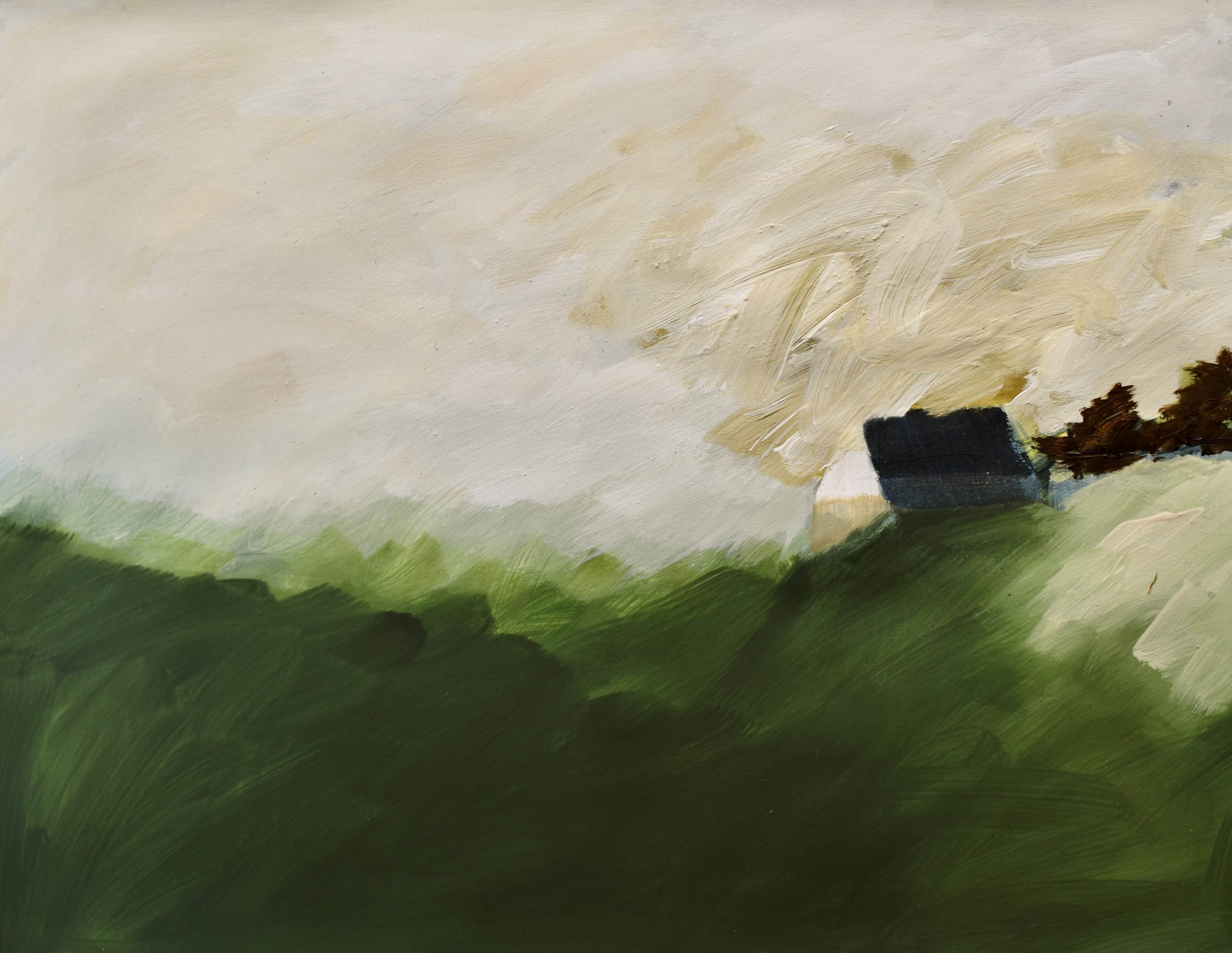 Eleanor Millard 'Veridian Lake' acrylic on Dutch aquatint paper 76 x 97cm (framed size: 84 x 105cm) NZ$7,995
