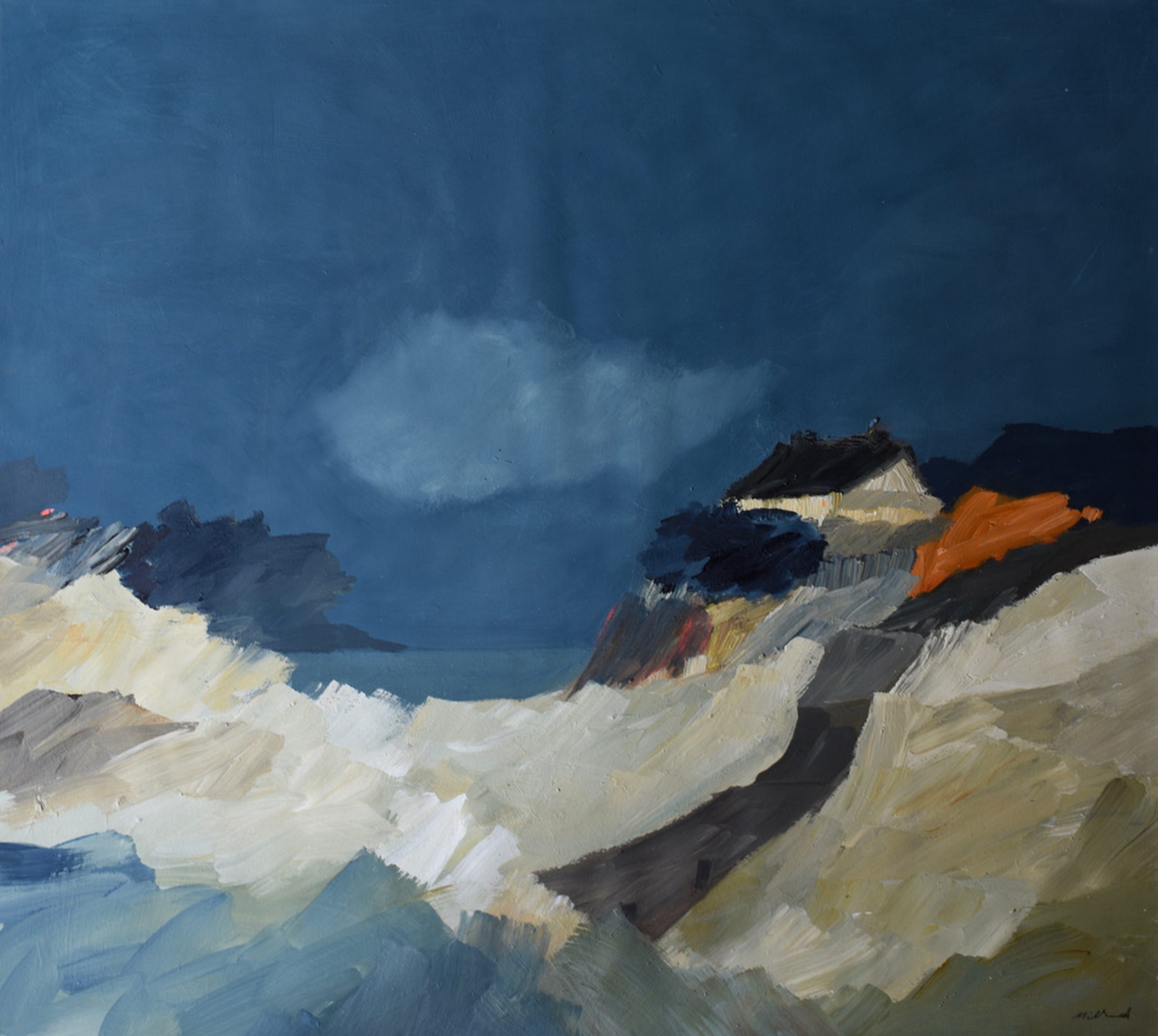 Eleanor Millard 'Morning at Home' acrylic on paper 102 x 114cm (framed size: 110 x 122cm) SOLD